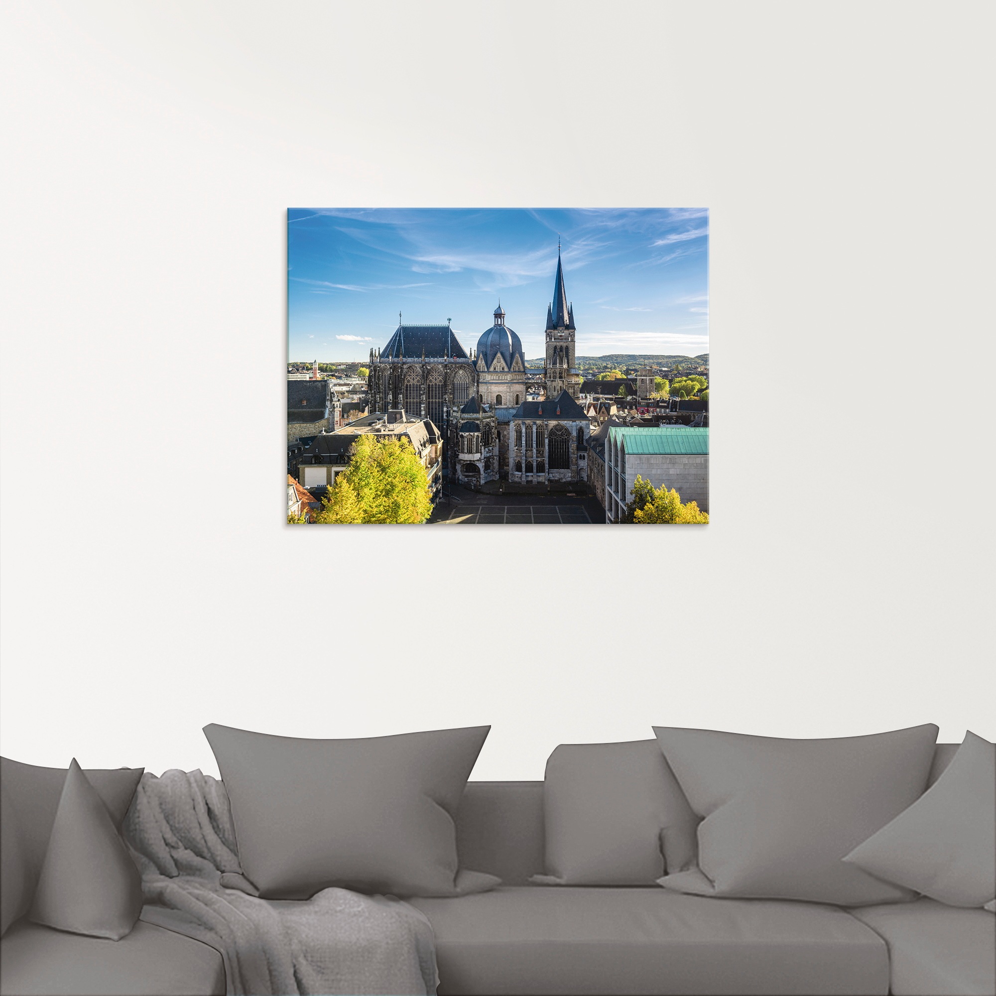 Artland Glasbild »Aachener Dom I«, Gebäude, (1 St.), in verschiedenen Größen