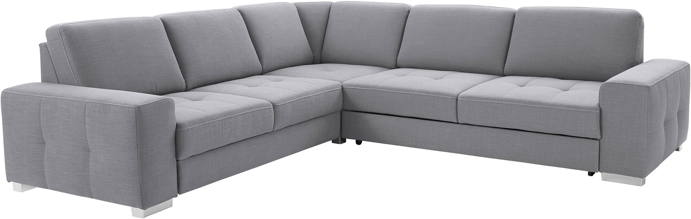 sit&more Ecksofa »Santorini L-Form«, mit Federkern und Sitztiefenverstellung, wahlweise mit Bettfunktion