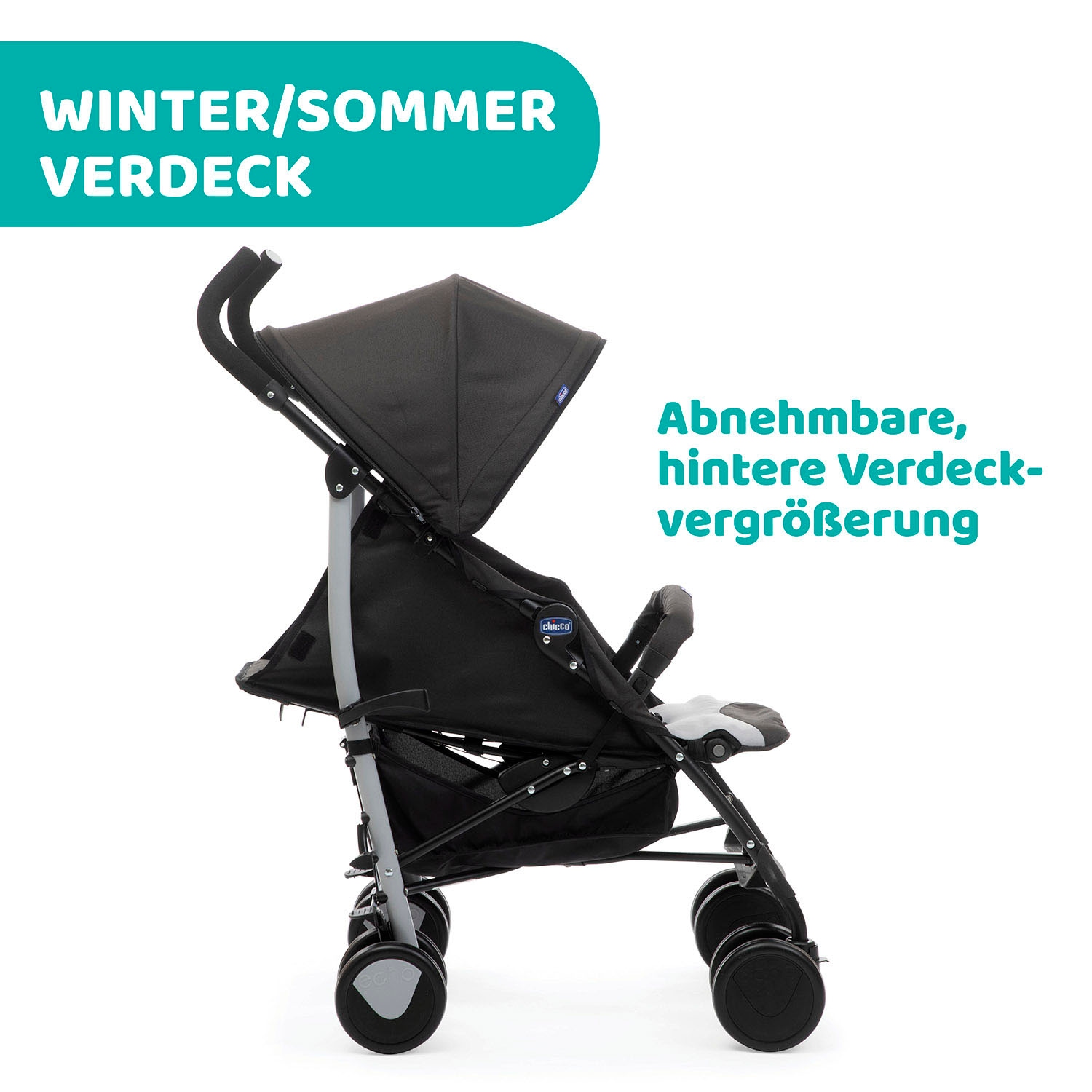 Chicco Kinder-Buggy »Echo, Stone«, mit Frontbügel;