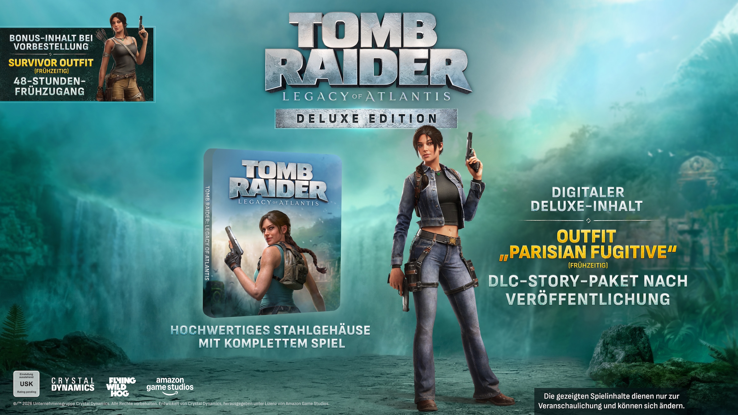 AMAZON GAME STUDIOS Spielesoftware »Tomb Raider: Legacy of Atlantis Deluxe Edition« PlayStation 5