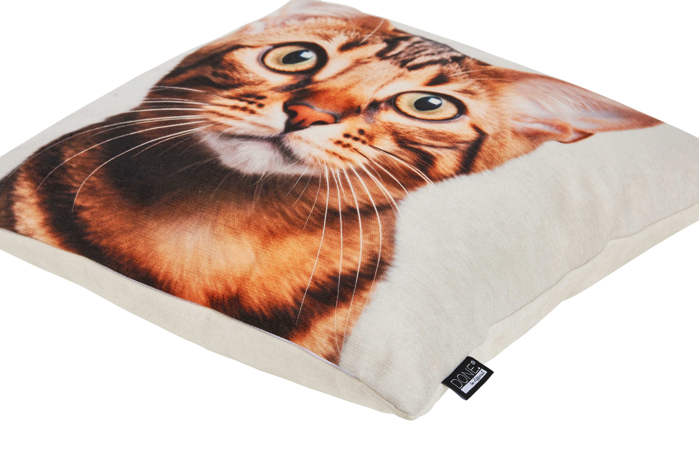 done.® Dekokissen »KITTY« Extra weiche Haptik