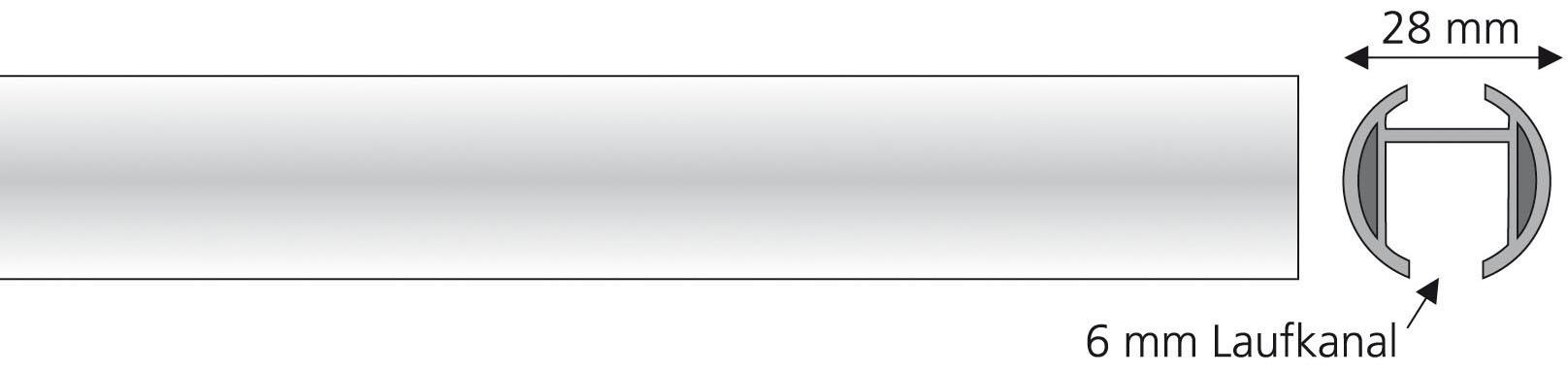 Liedeco Innenlaufschiene Ø 28 mm Fixmaß günstig online kaufen