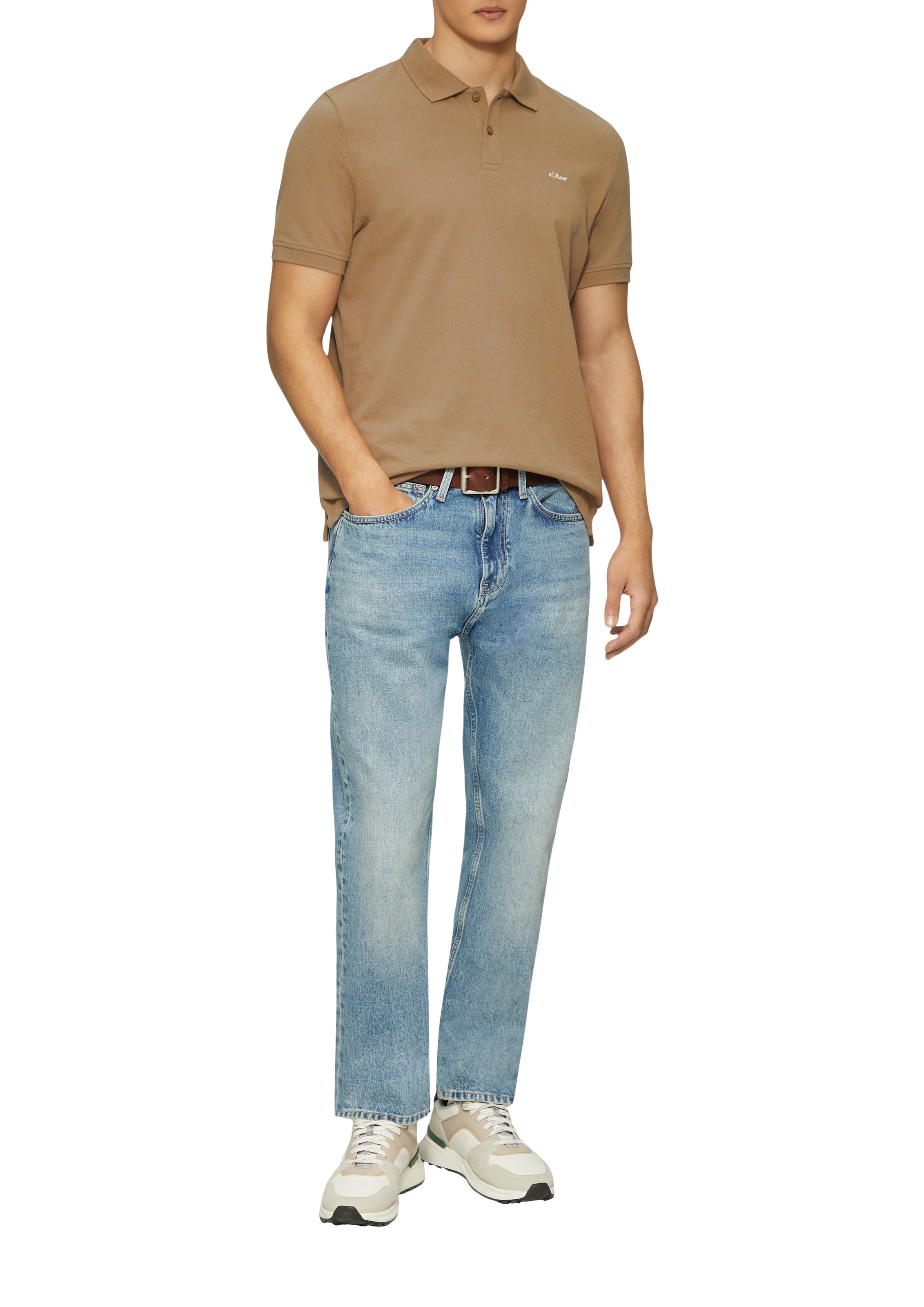 s.Oliver Poloshirt, mit Logostickerei