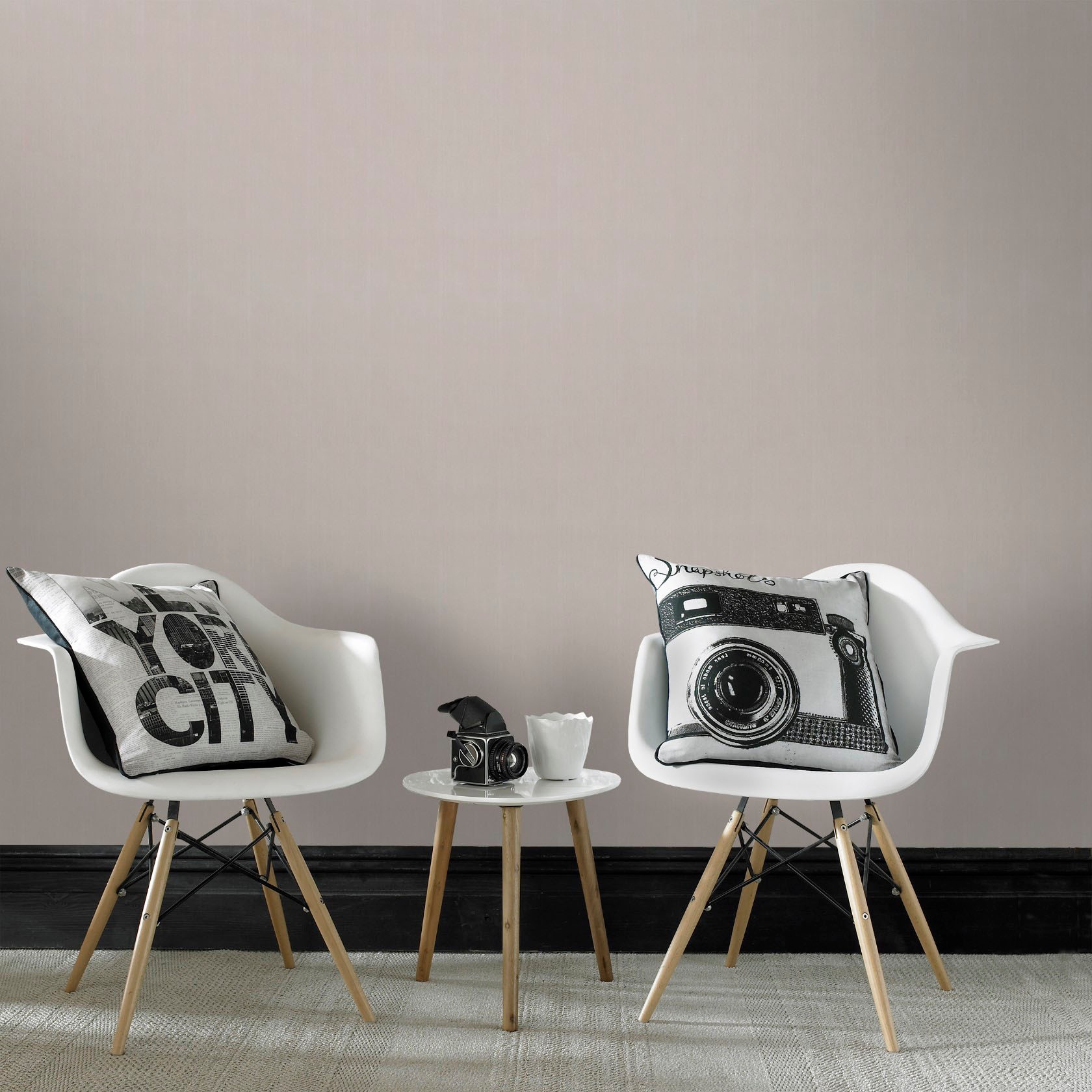 Superfresco Easy Vliestapete »Leine« Leinenoptik Grau - 10m x 52cm