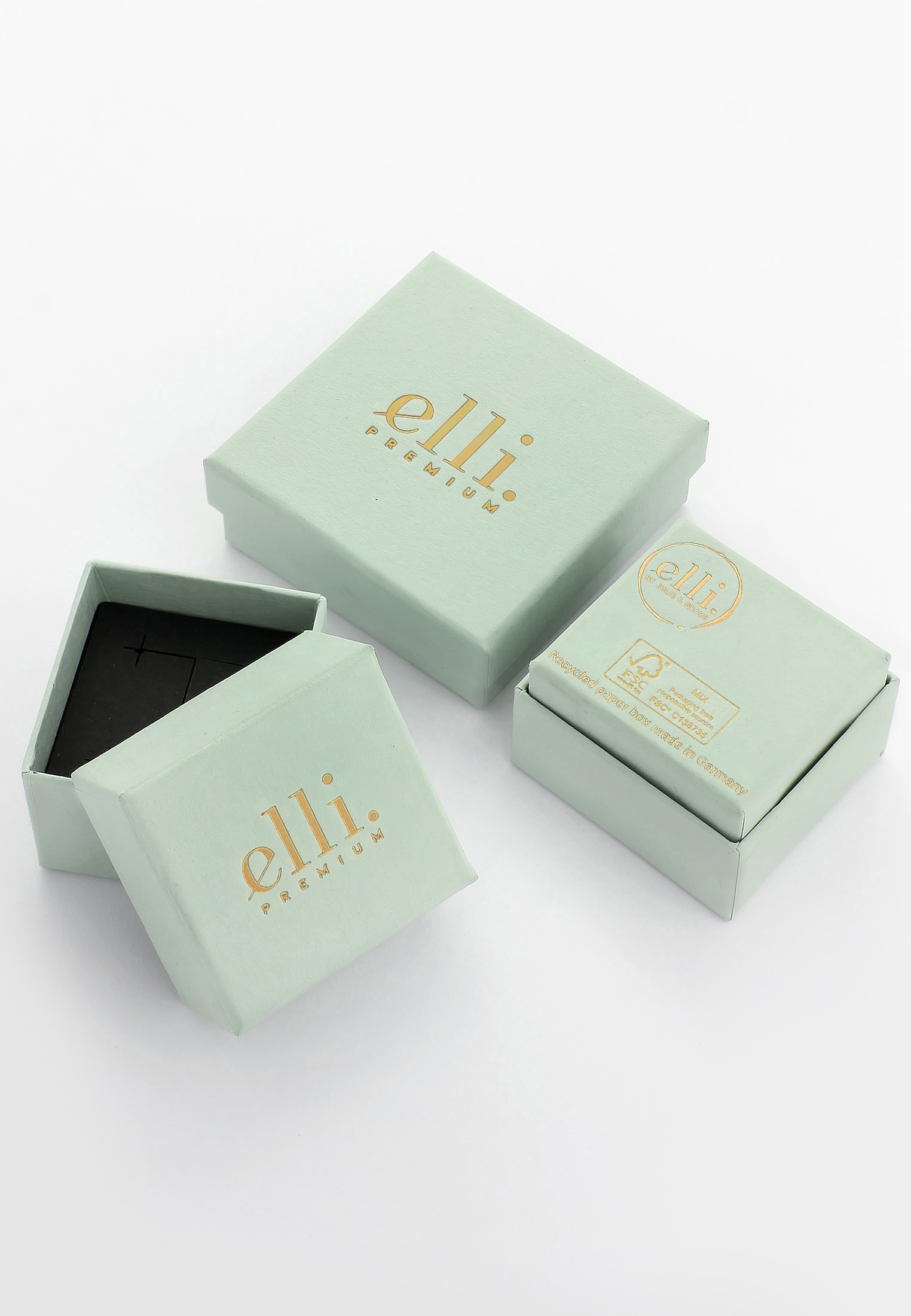 Elli Premium Partnerring »Freundschaftsring Trauring Organic matt 925 Silber«