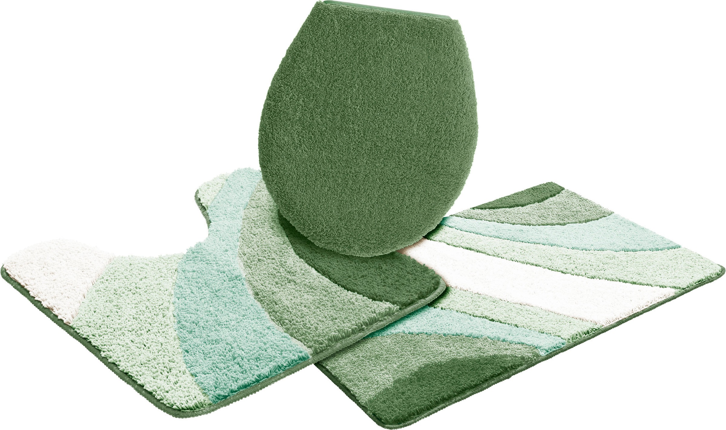 MY HOME Badematte »Josie, Badvorleger, Badezimmer Teppich« Höhe 20 mm rutschhemmend beschichtet fußbodenheizungsgeeignet schnell trocknend...