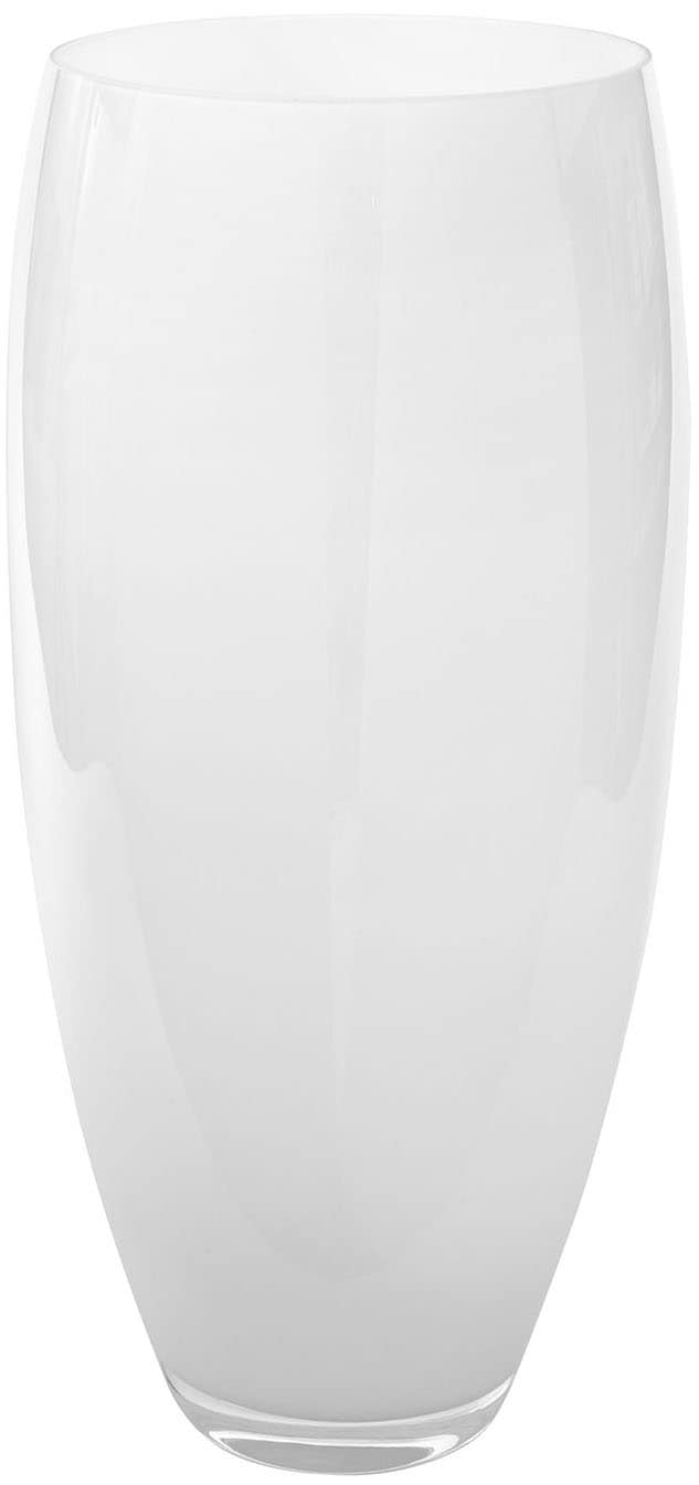 AFRICA Vase aus dickwandigem Glas weiss H 28 cm, D 14 cm günstig online kaufen