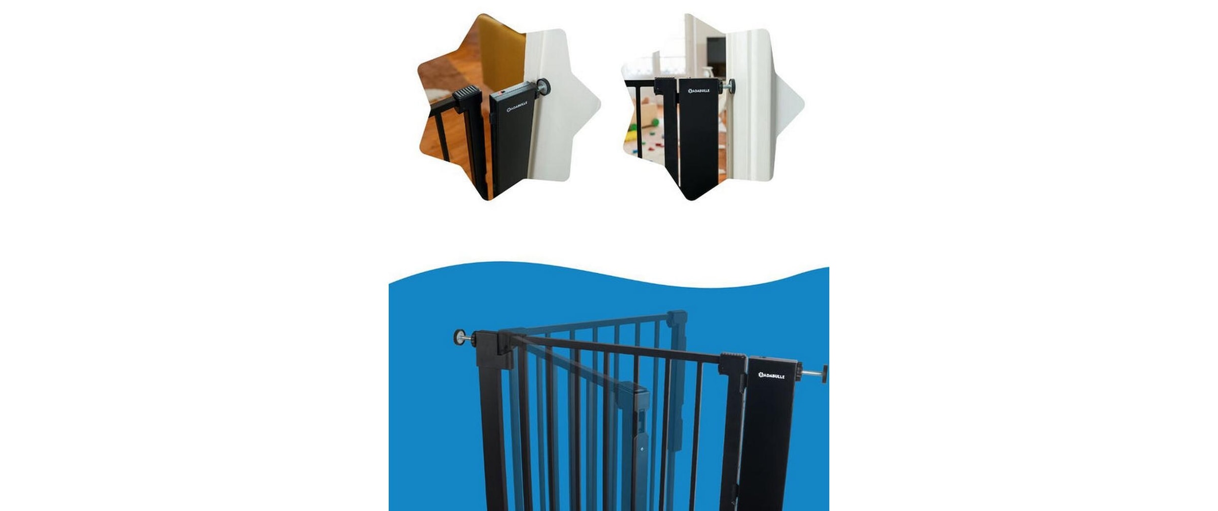 badabulle Türschutzgitter »Safe & Pass Metall 75-81.5 cm«