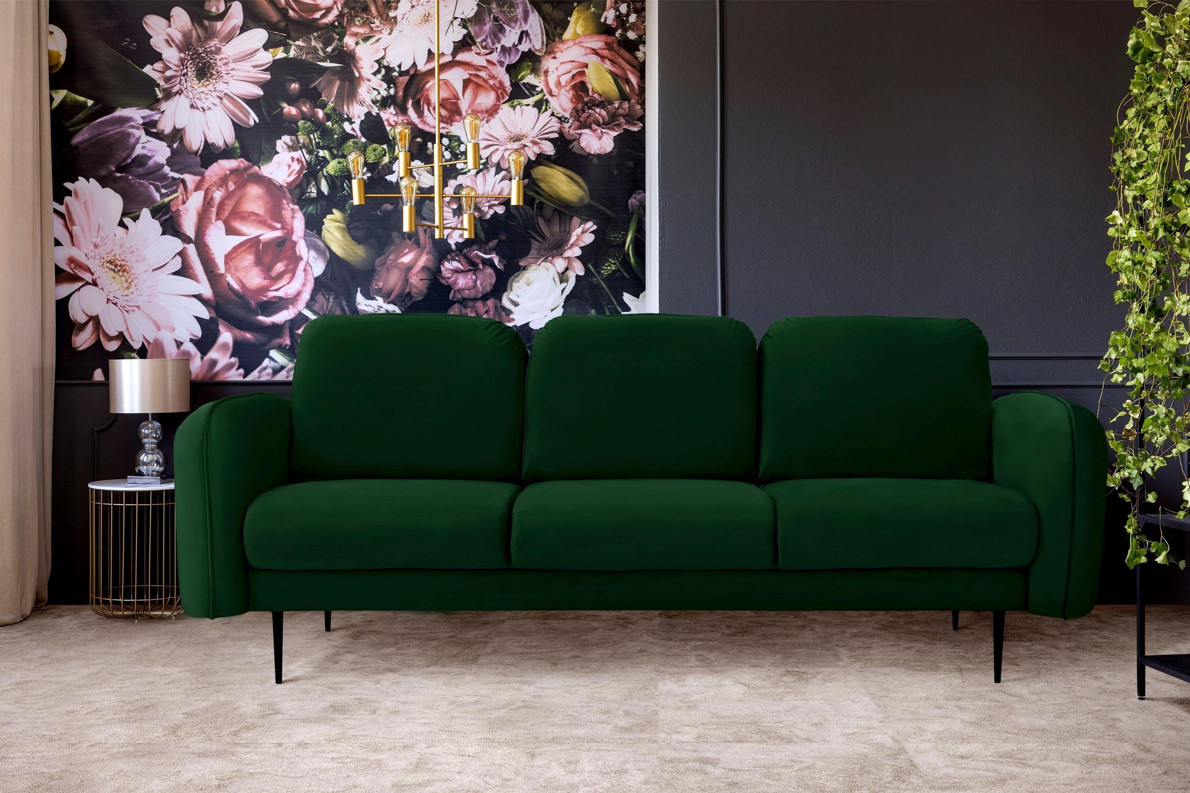 Home affaire 3-Sitzer »Skidi« mit losen Rückenkissen und Keder oben auf der günstig online kaufen