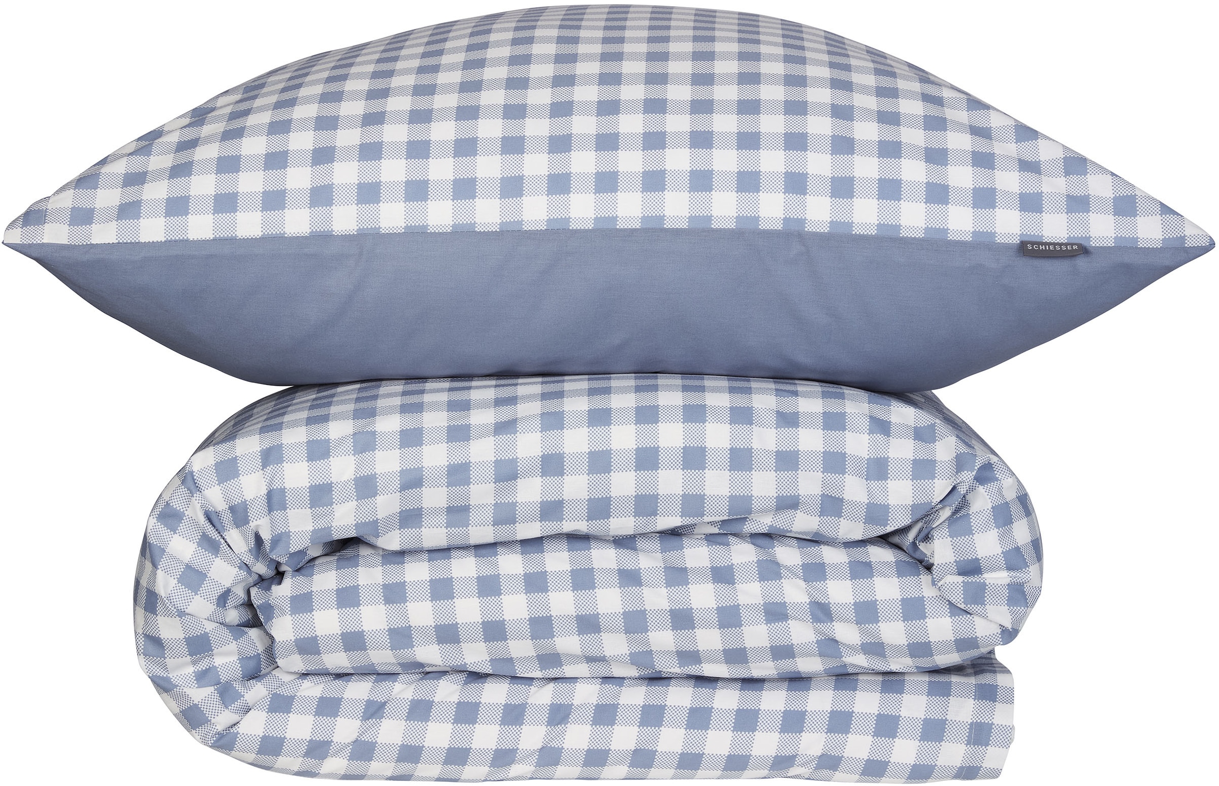 Schiesser Wendebettwäsche »Vichy aus weicher Baumwolle mit Karos«, Made in Green