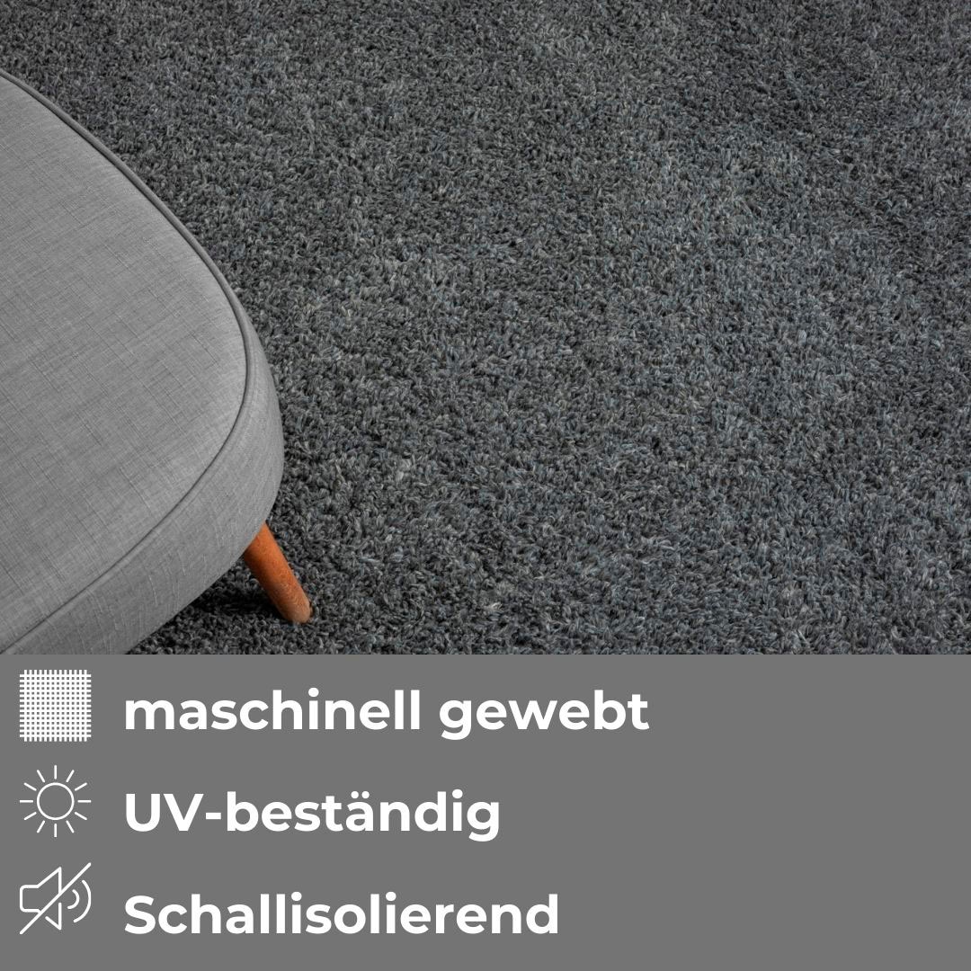 my home Hochflor-Teppich »Banji«, rechteckig, 37 mm Höhe, Uni Farben, weich und flauschig, auch als Läufer & in rund erhältlich