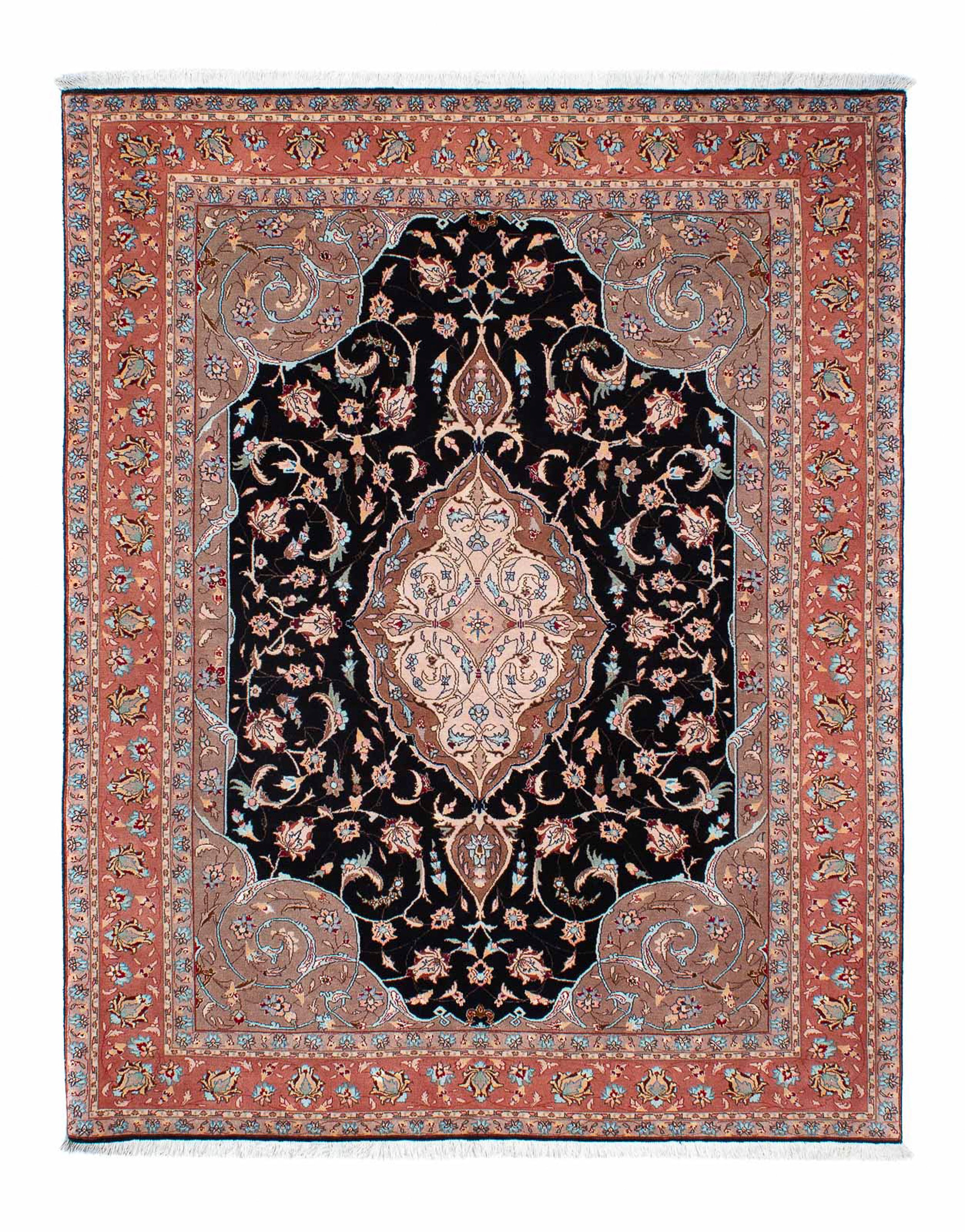 morgenland Orientteppich »Perser - Täbriz - Royal - 201 x 155 cm - dunkelbl günstig online kaufen