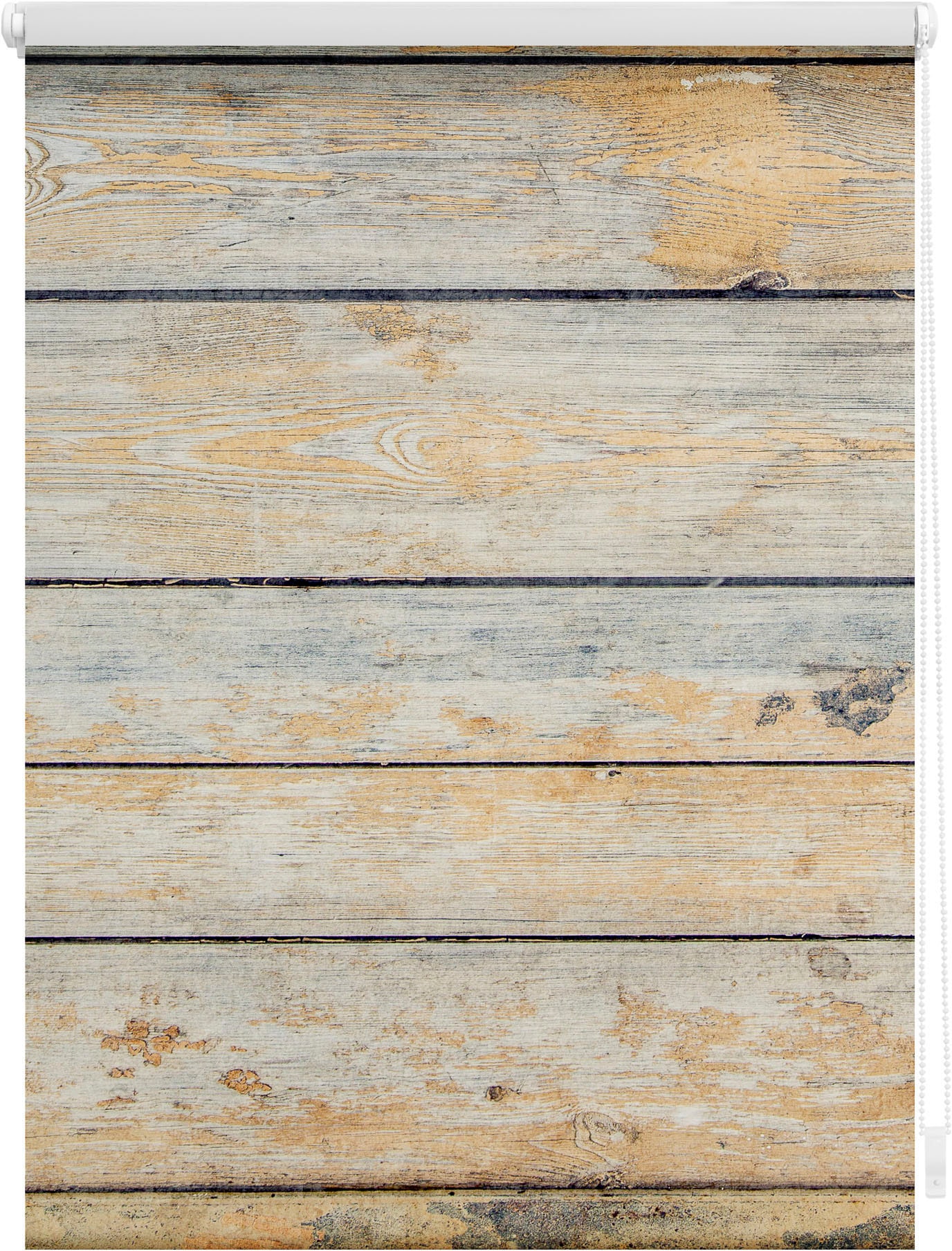 LICHTBLICK ORIGINAL Seitenzugrollo »Klemmfix Motiv Bretter Shabby«, Lichtsc günstig online kaufen