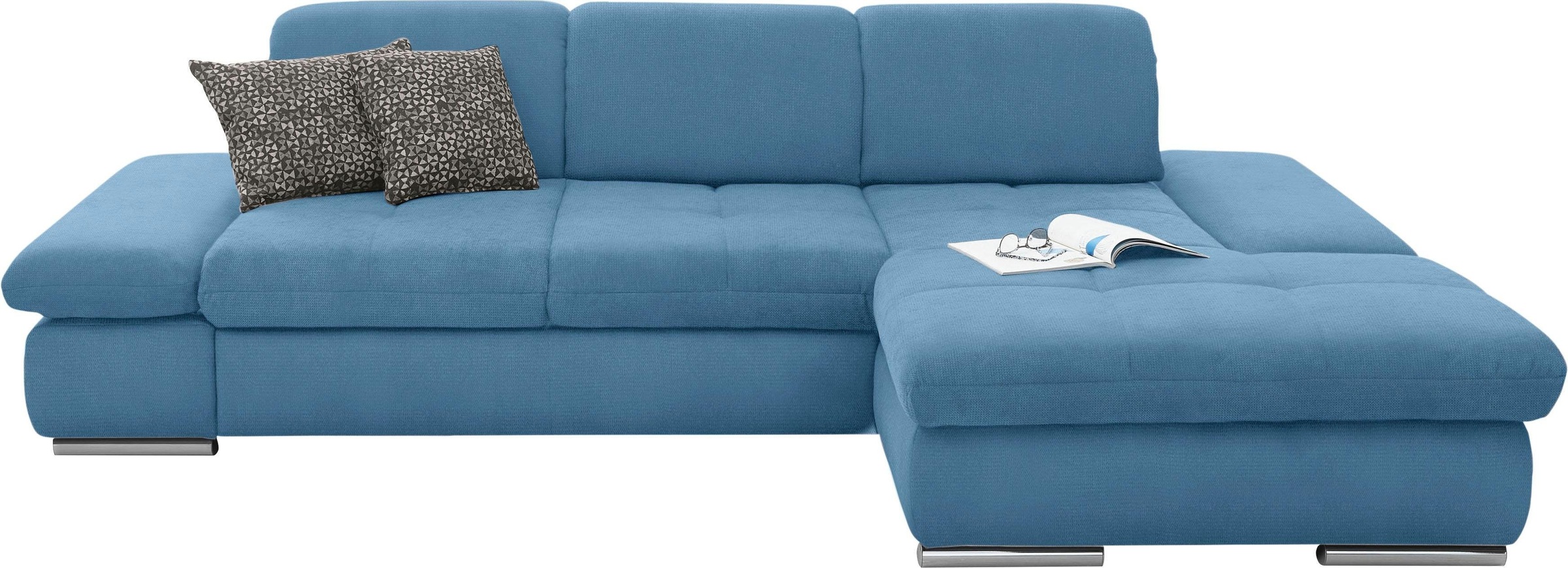 set one by Musterring Ecksofa »SO4100 V« mit verstellbaren Kopfteilen, wahl günstig online kaufen
