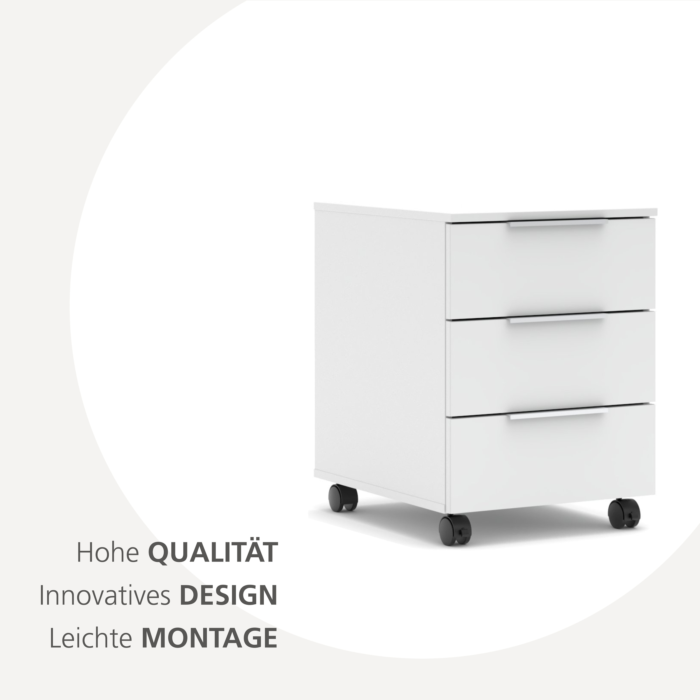 Innostyle Rollcontainer »Santorin« 1 Stk. tlg. Rollen teilweise mit Bremse