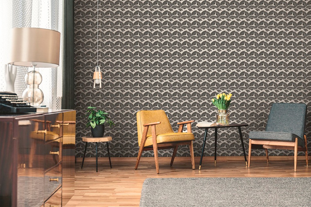 Architects Paper Vliestapete »Fan«, Motiv-abstrakt-naturalistisch, Geometrische Tapete Designer Metallic Tapeten Wohnzimmer Schlafzimmer