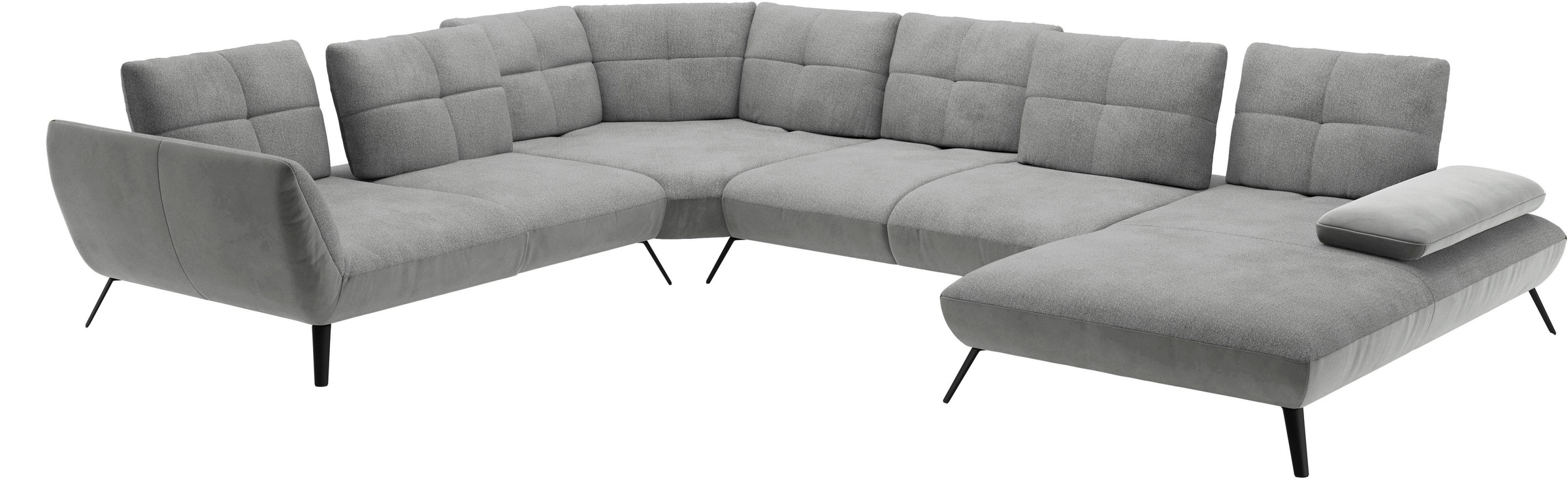 Places of Style Wohnlandschaft »Mikado U-Form«, inkl. Sitztiefenverstellung und Armteilverstellung