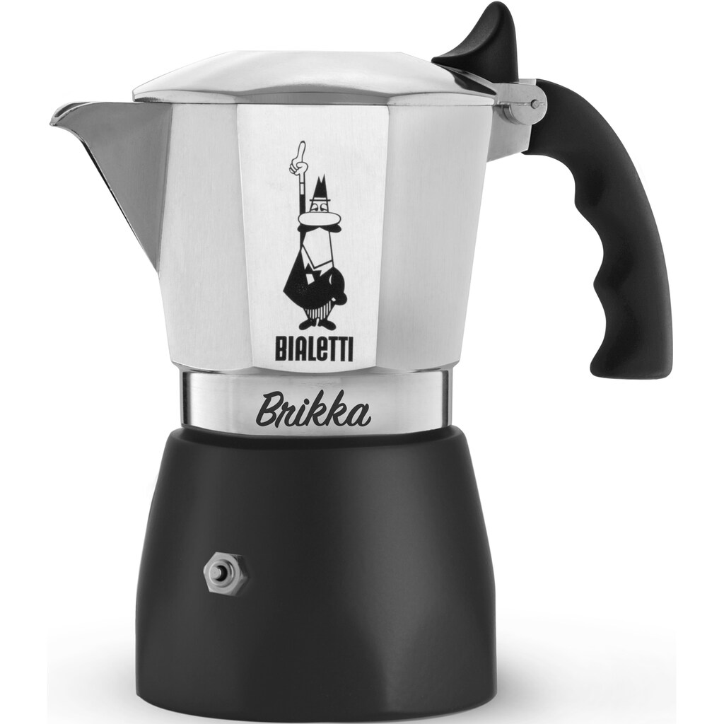 BIALETTI Espressokocher »New Brikka 2020«, 0,09 l Kaffeekanne, Aluminium, 2 Tassen