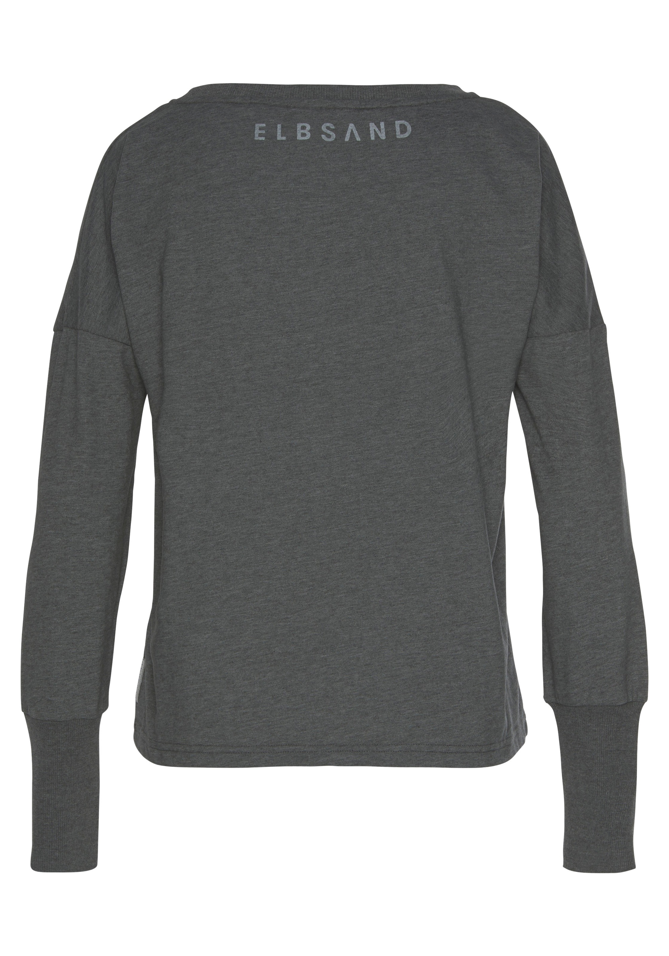 Elbsand Longsleeve »Ingrun«, mit Logodruck vorne, Langarmshirt aus Baumwoll-Mix, sportlich-casual
