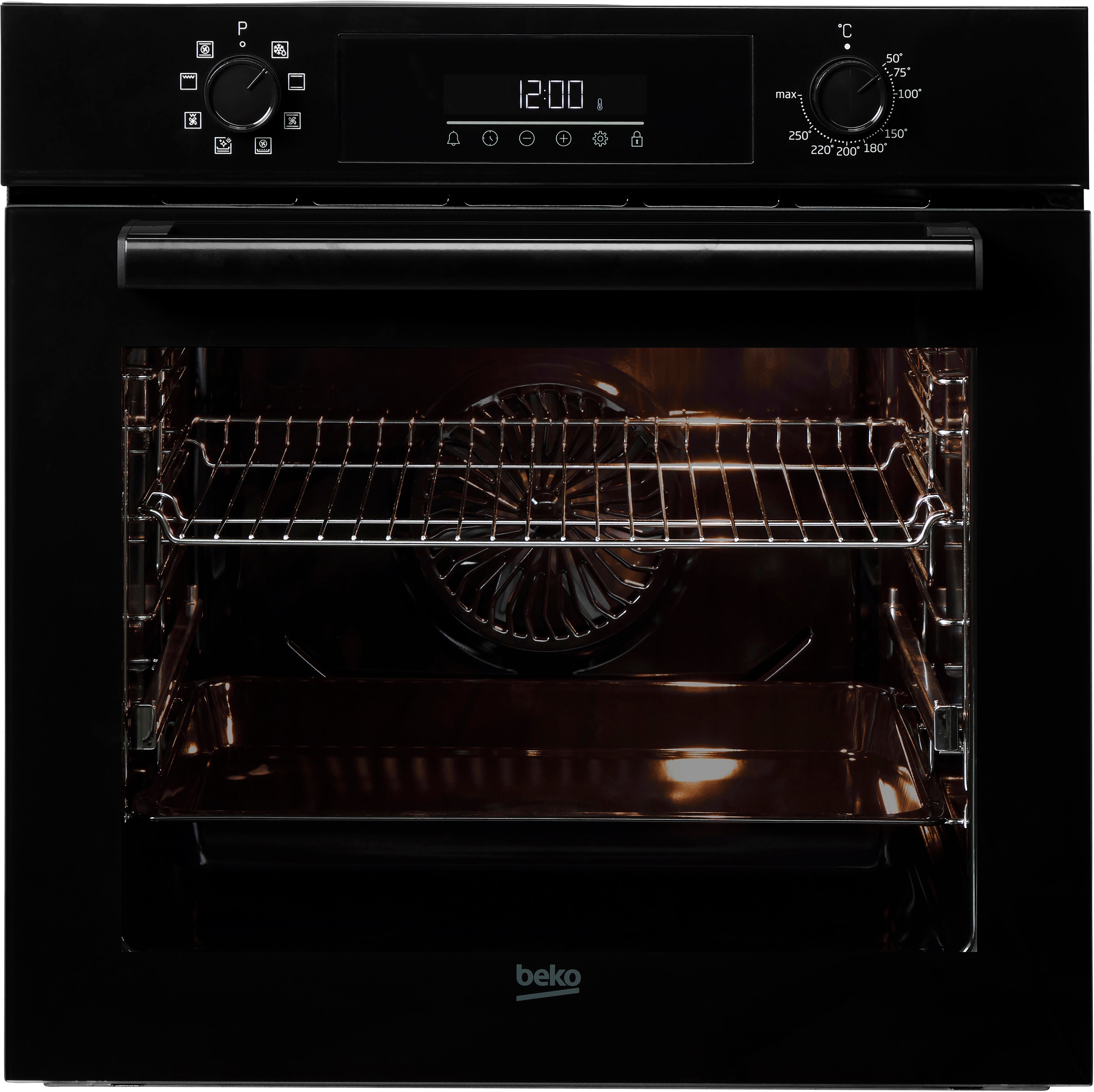BEKO Elektro-Herd-Set »BBSM11340B«, mit 1-fach-Teleskopauszug, AeroPerfect