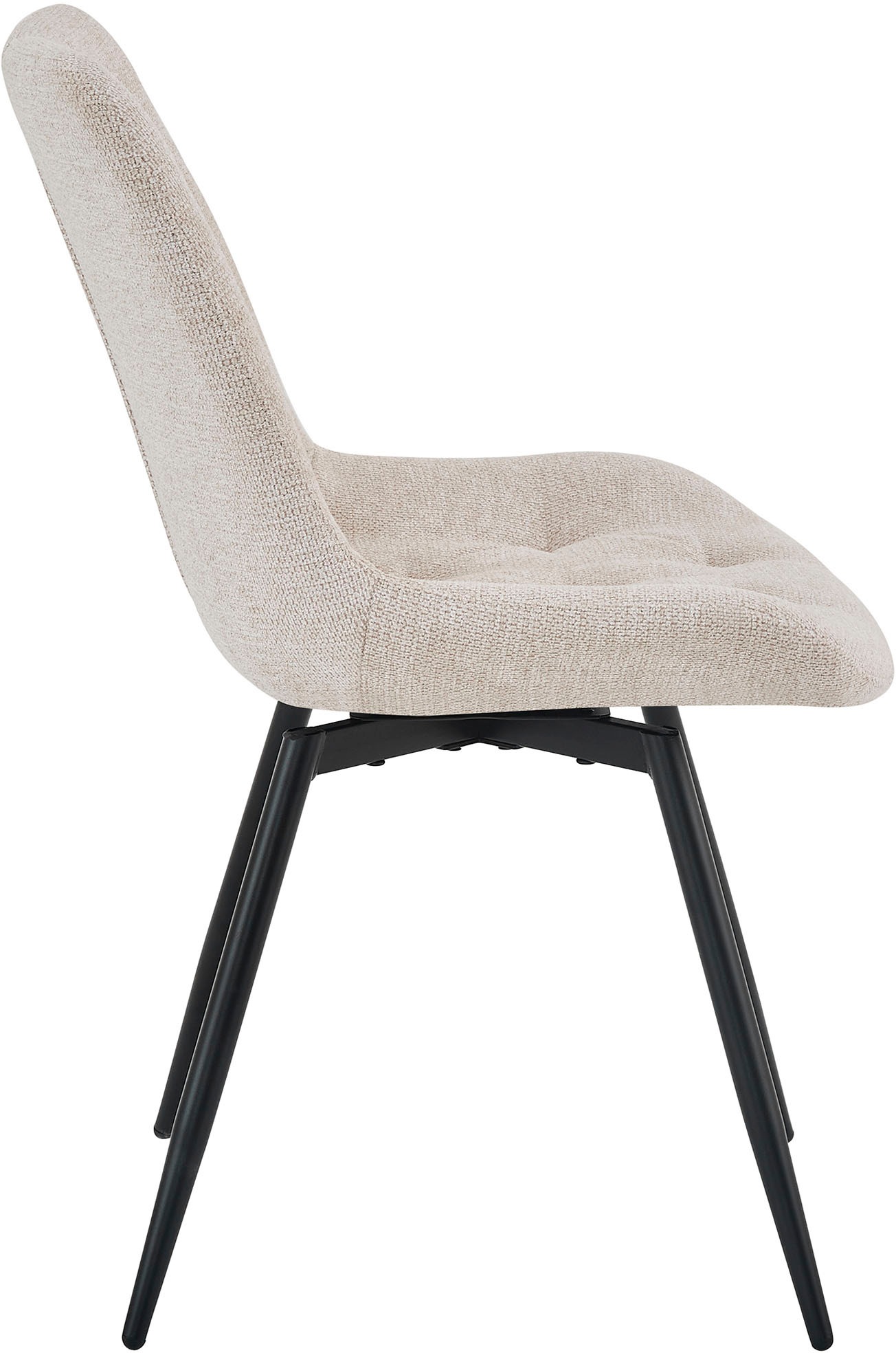 byLIVING Esszimmerstuhl »Aragon« (Set) 2 Stk.360 Grad drehbarer Stuhl, hochwertiger Webstoffbezug mit Steppung