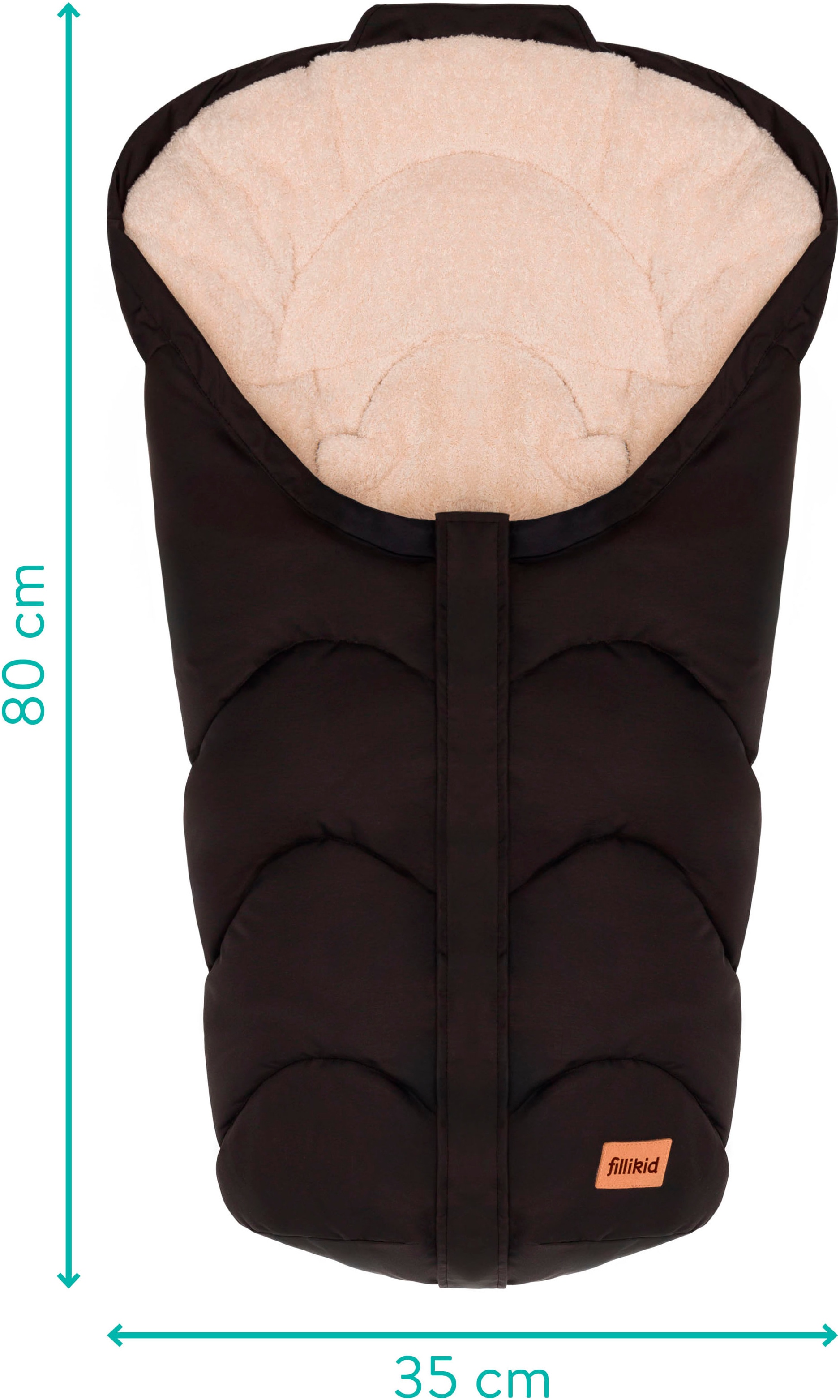 Fillikid Fußsack »Torre, Winterfußsack Gr. 0«, für Autositze Gr. 0 und Kinderwagen