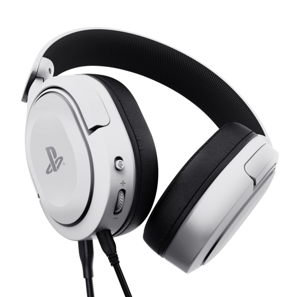 Trust Gaming-Headset »GXT498W FORTA HEADSET PS5 / white / wired«, Stummschaltung, offiziell lizenziert für PS5