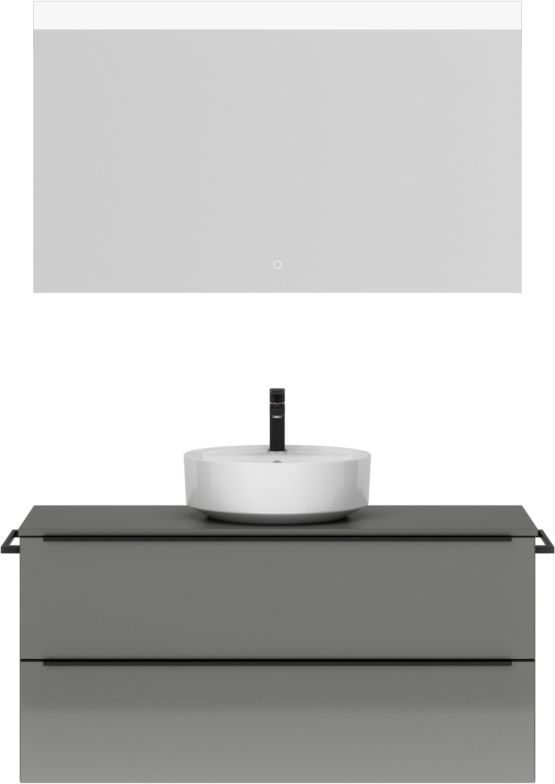 nobilia® Badmöbel-Set »Alvene« vormontiert, mit Soft-Close, 2 Stk. tlg. günstig online kaufen