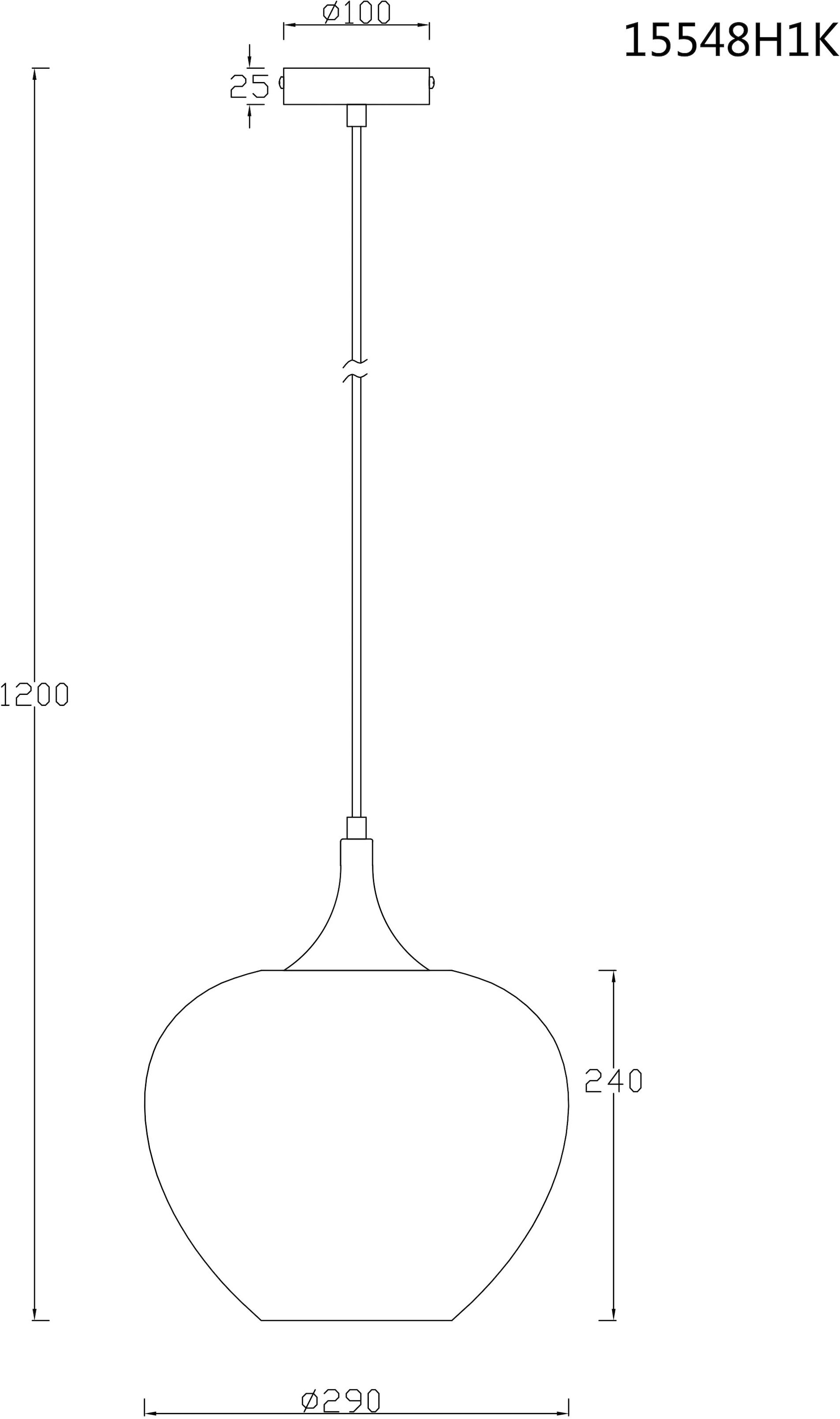 GLOBO LIGHTING Hängeleuchte »MAXY« E27 1 Stk. Hängelampe/Pendelleuchte/schwarz-chrom/Glas klar/Acrylkristalle