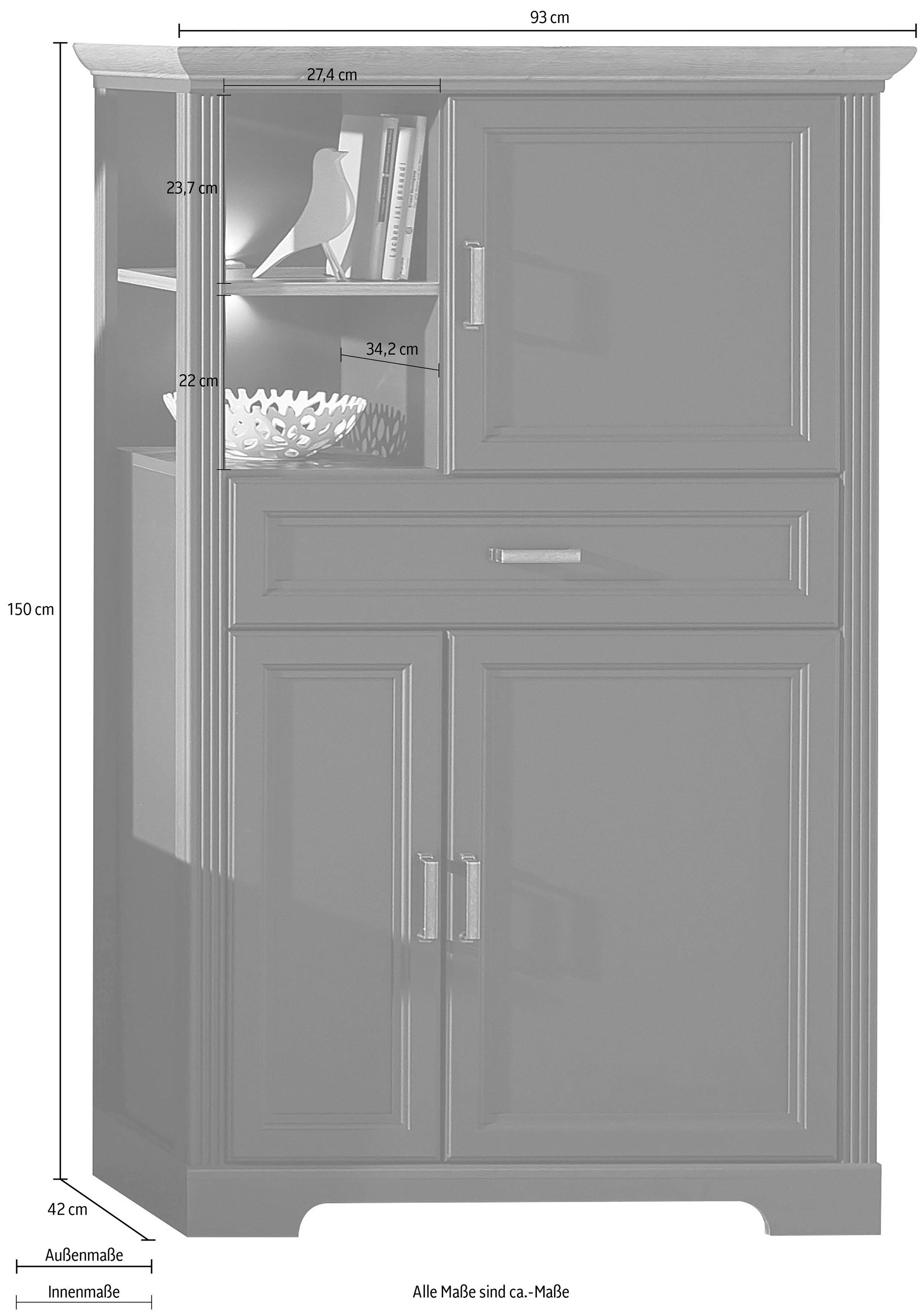 Innostyle Stauraumschrank »Jasmin« inklusive Beleuchtung