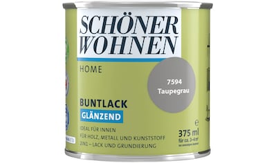 SCHÖNER WOHNEN-Kollektion Lack »Home«, (1), 375 ml, taupegrau, glänzend, ideal für... kaufen