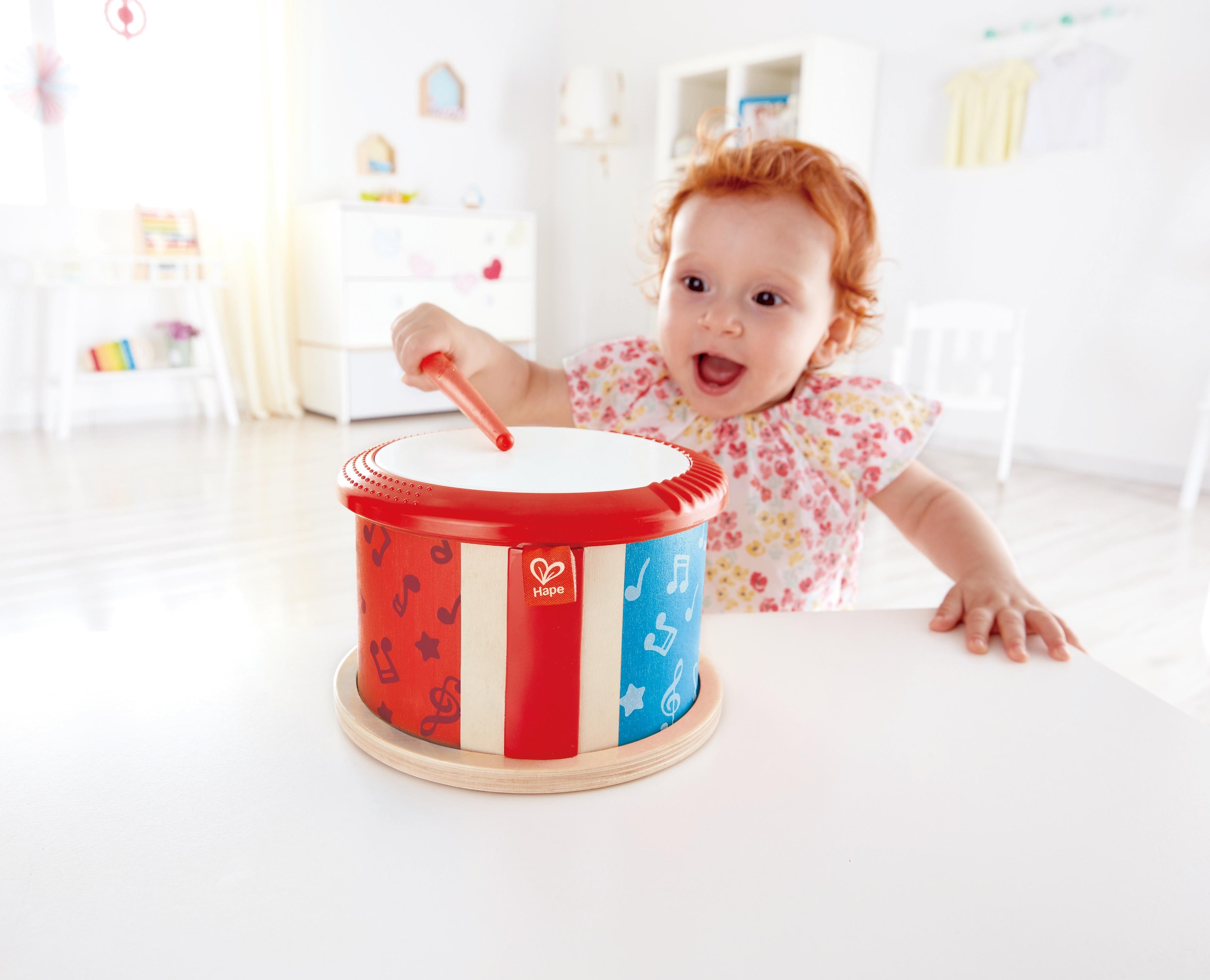 Hape Spielzeug-Musikinstrument »Doppelseitige Kinder Trommel«