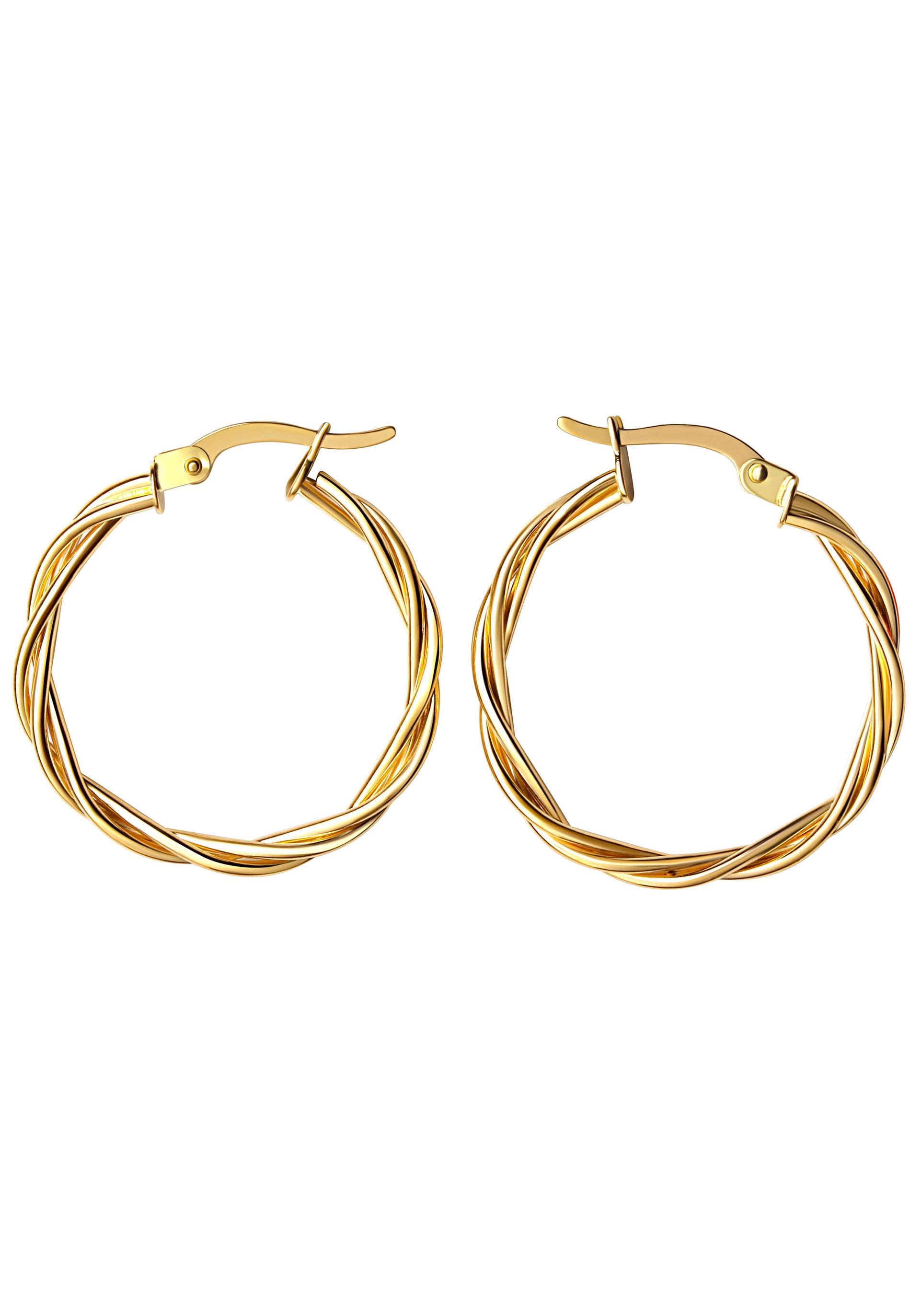 Firetti Paar Creolen »Schmuck Geschenk Gold 375 Ohrschmuck Creole«