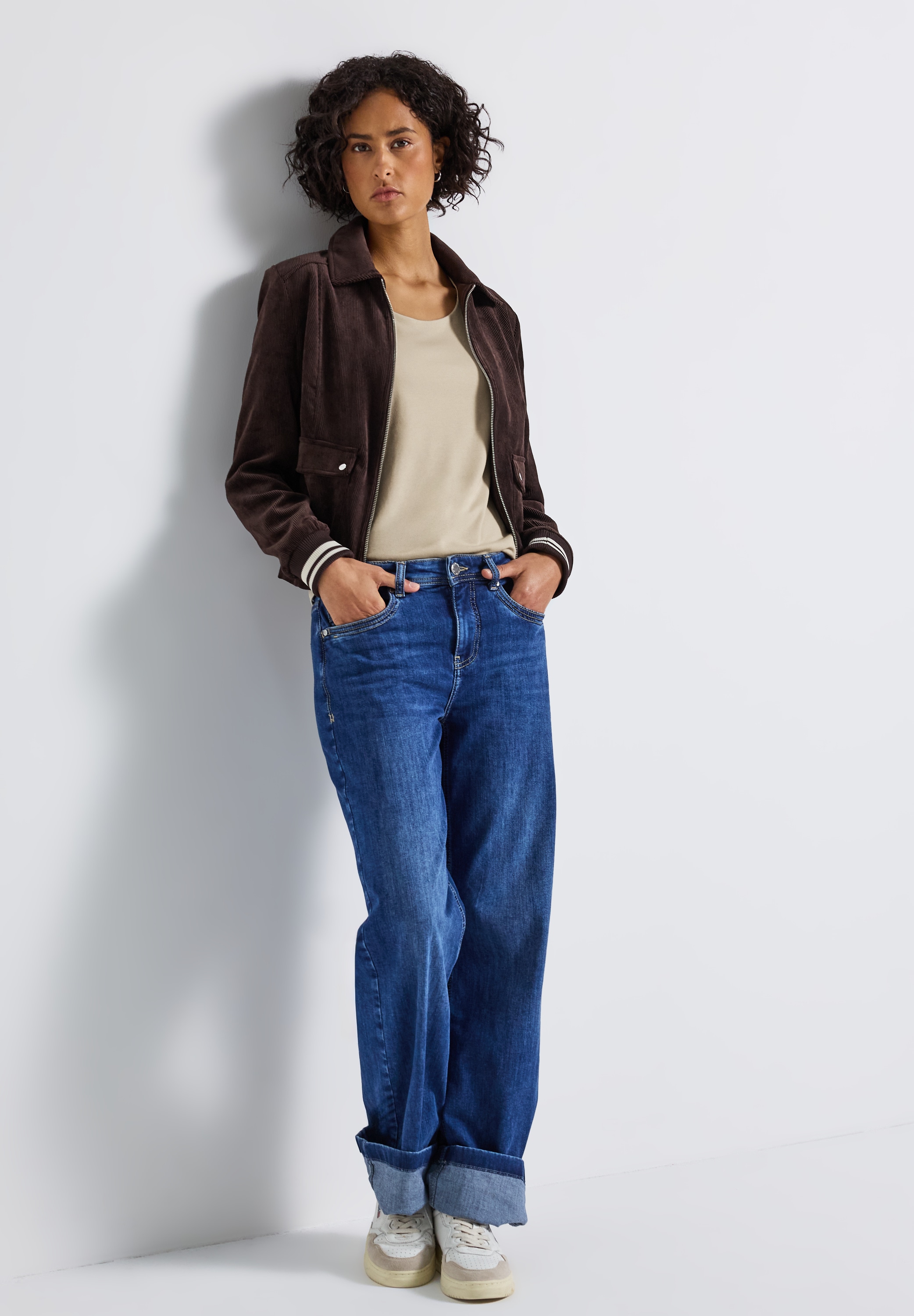 STREET ONE 3/4-Arm-Shirt »Style Pania«, im Basic-Style, mit Rundhals
