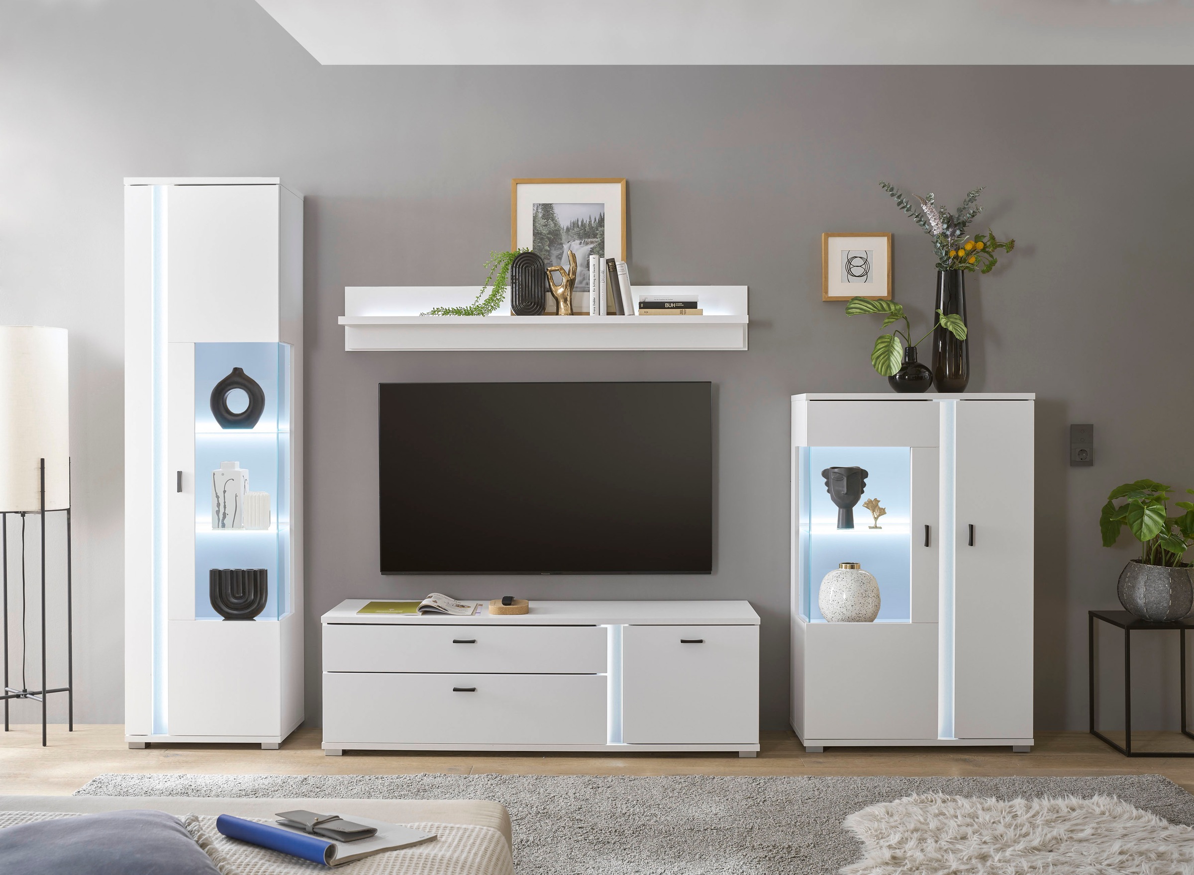 INOSIGN Wohnwand »LONG ISLAND« Set, 4 Stk. tlg. günstig online kaufen