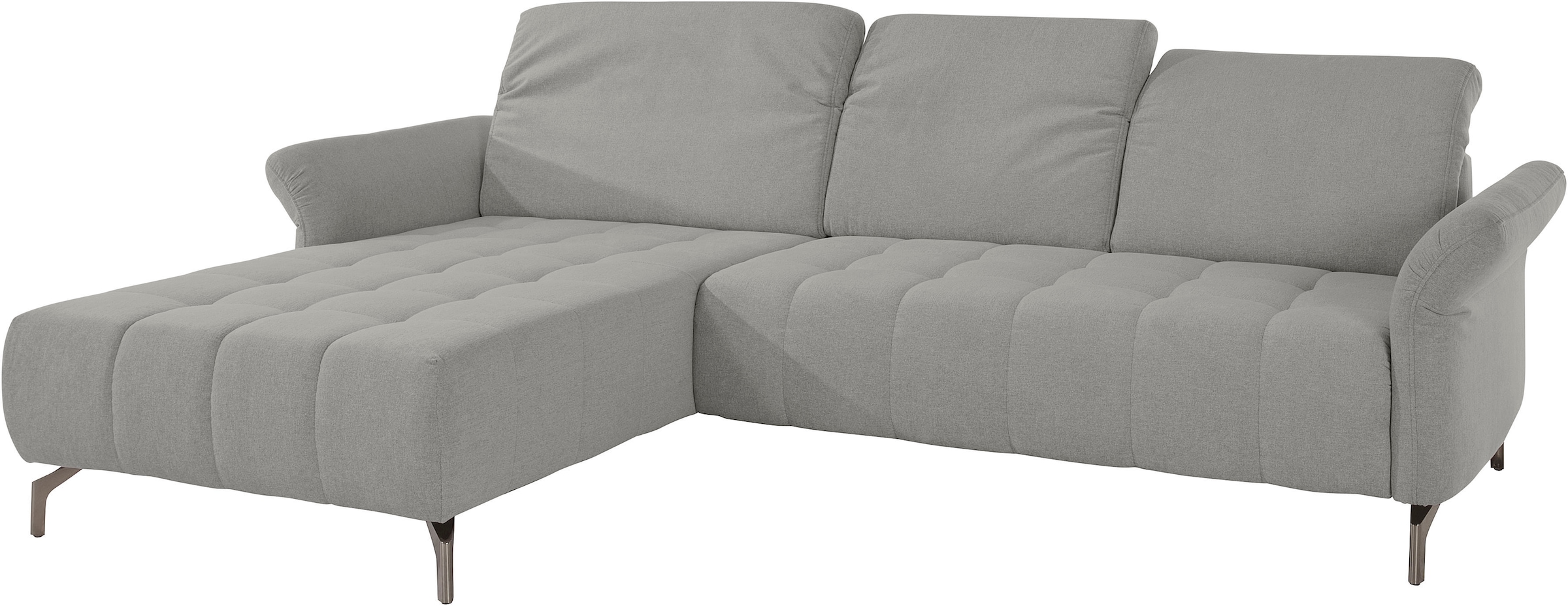 INOSIGN Ecksofa »Fresh L-Form«, Federkern, wahlweise Kopfteilverstellung und motorischer Vorziehsitz