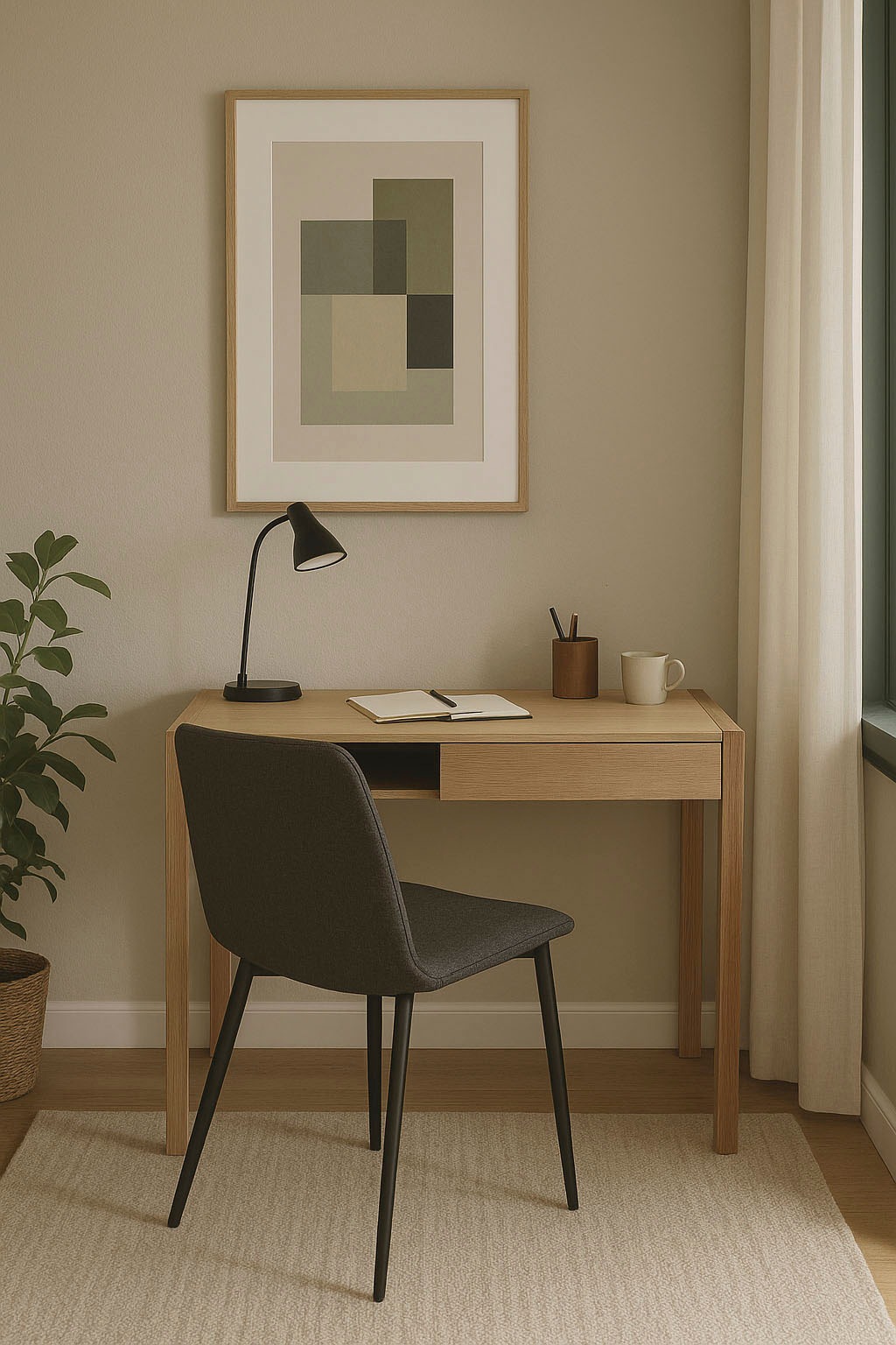 Woodman Schreibtisch »New« mit offenem Regal und Schublade, Holzfurnier aus günstig online kaufen