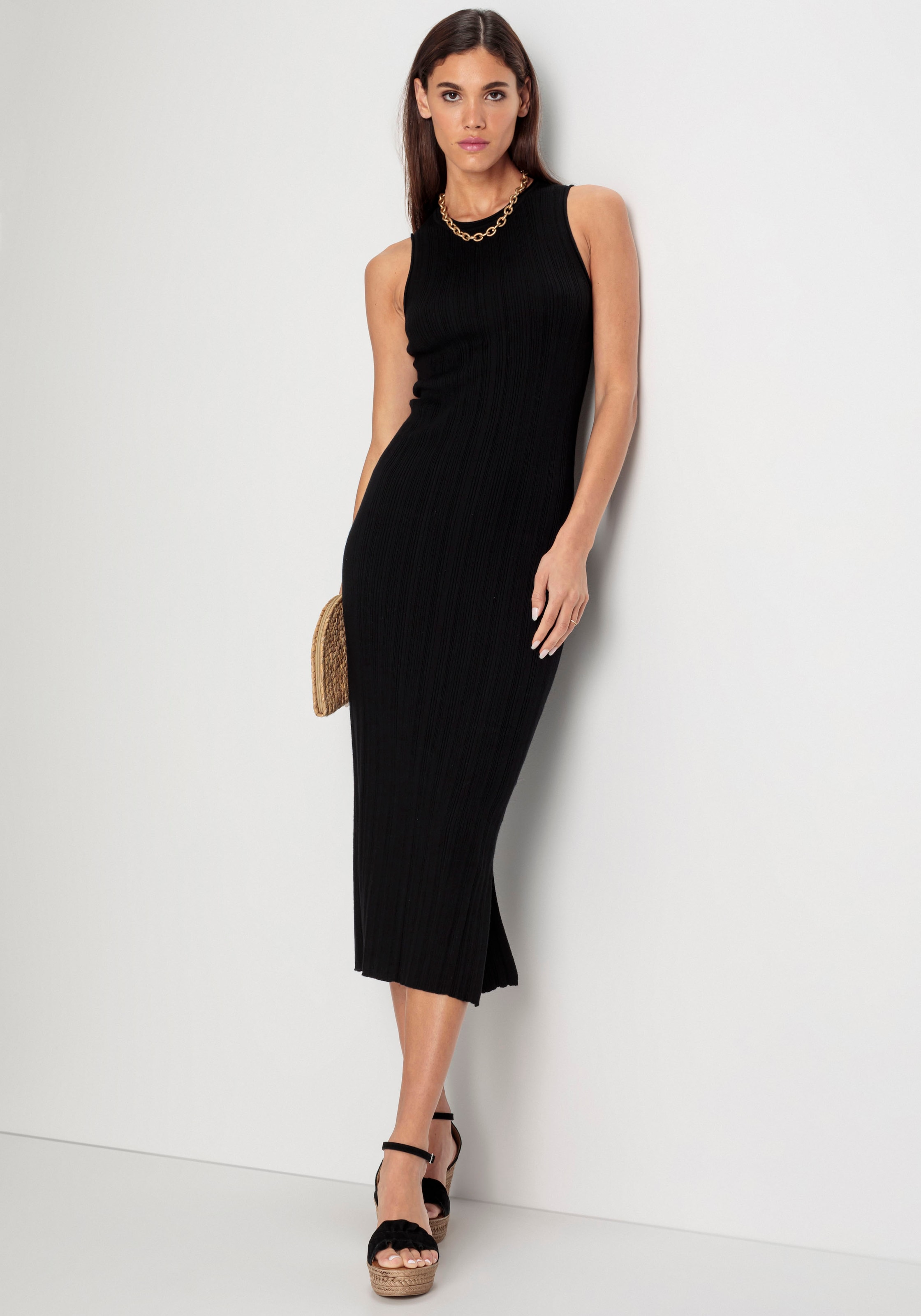HECHTER PARIS Strickkleid, mit Rundhalsausschnitt