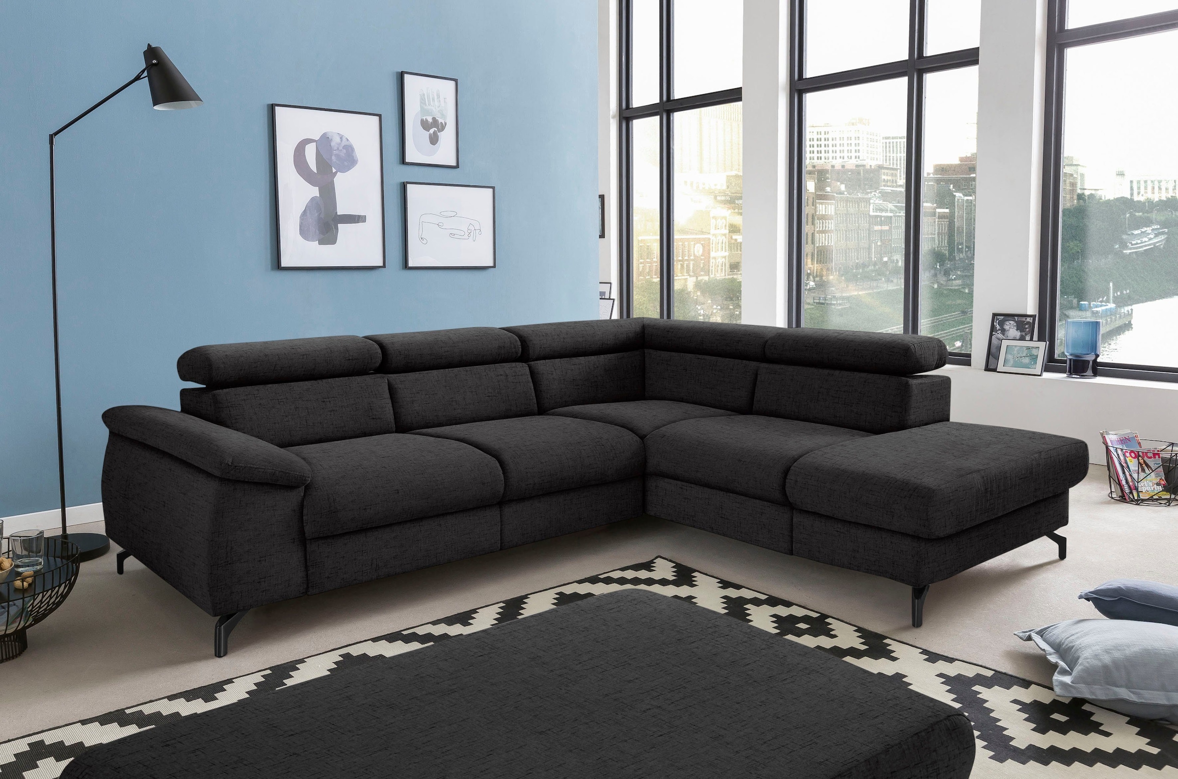 COTTA Polstergarnitur »Komaris L-Form«, (Set), Set bestehend aus: Ecksofa m günstig online kaufen