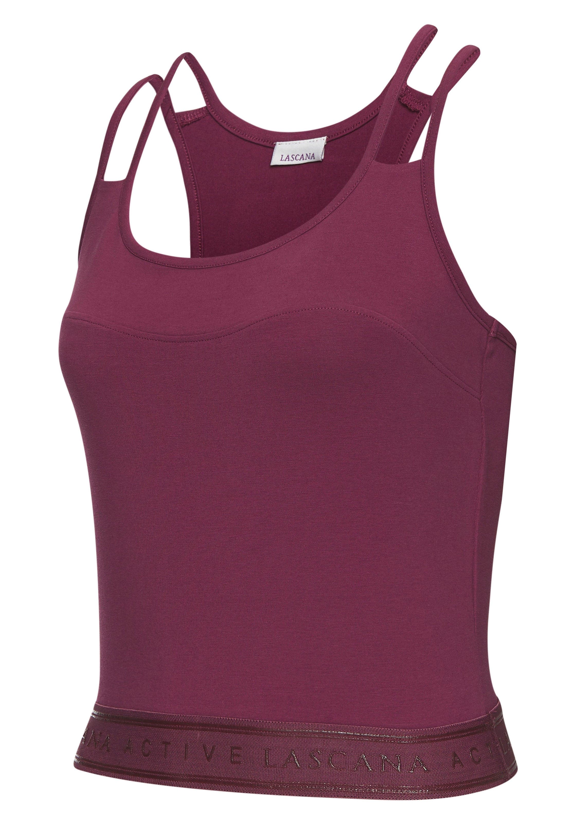 LASCANA ACTIVE Crop-Top, mit Teilungsnaht