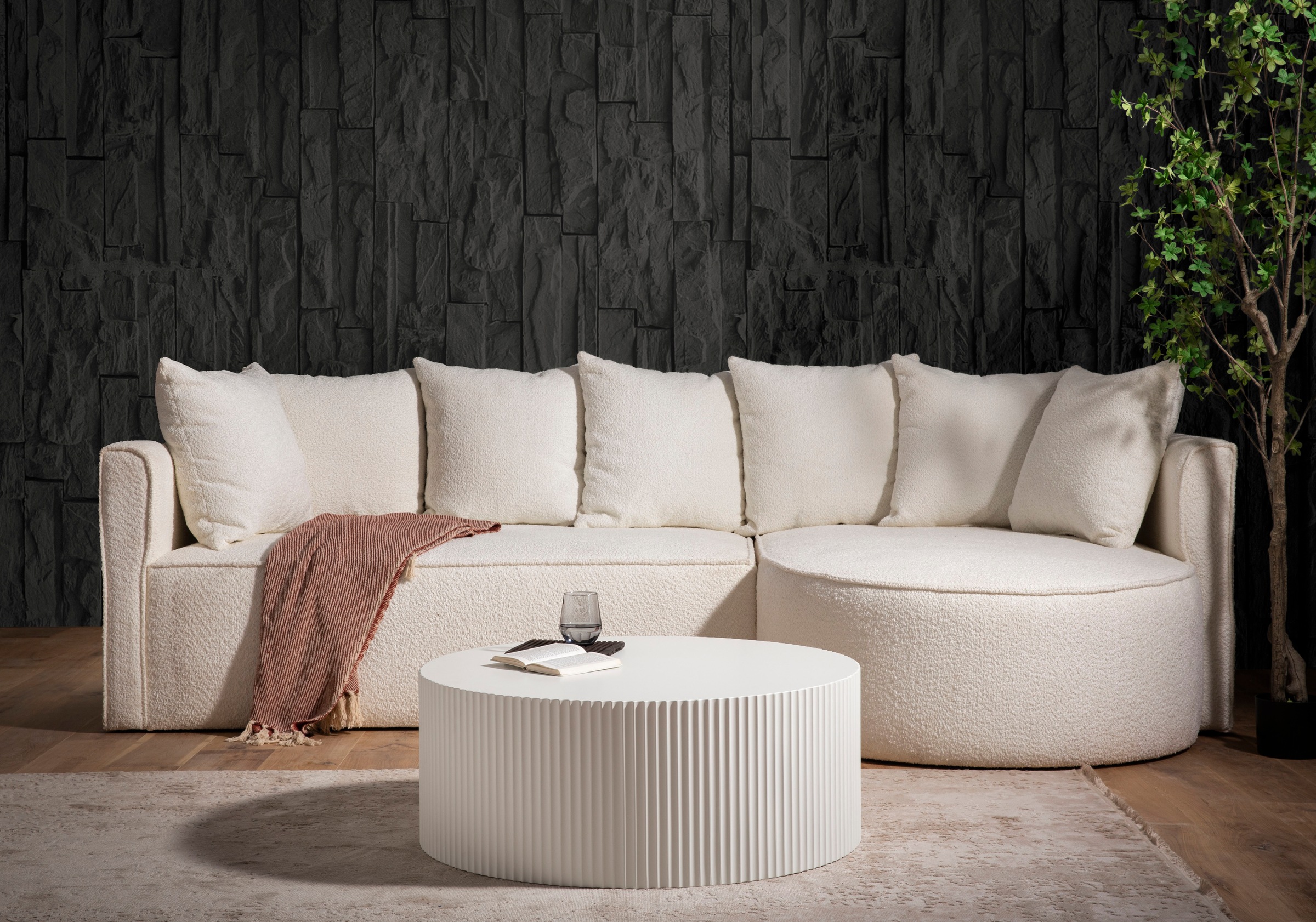 SalesFever Couchtisch »New Orleans«, (Set, 1 St.), mit umlaufender Rillenst günstig online kaufen