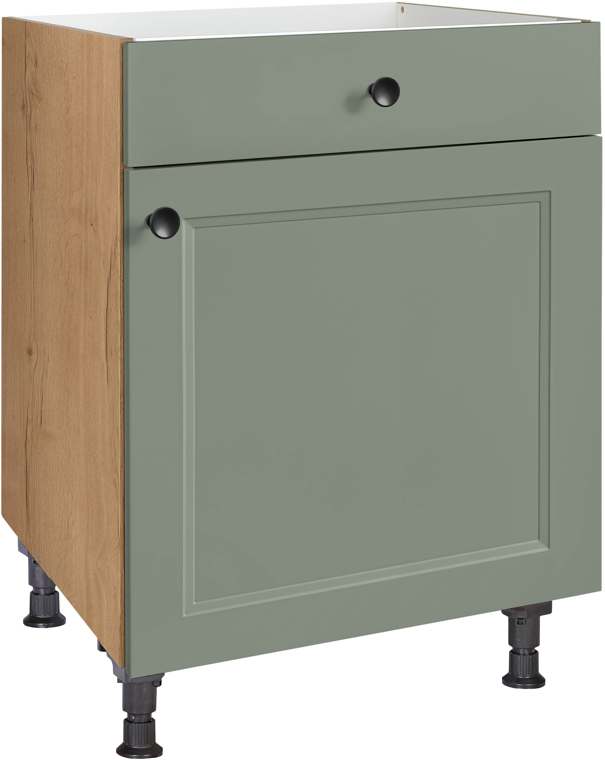 nobilia® Kochfeldumbauschrank »"Cascada", mit Schukasten und Tür, Ausrichtung wählbar«, vormontiert, Breite 60 cm