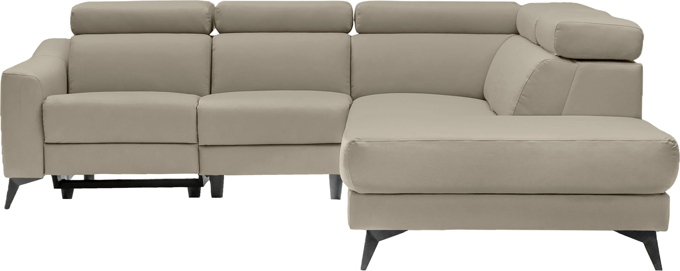 Home affaire Ecksofa »Valerio« mit 1 elektrischer Relaxfunktion und USB-Ans günstig online kaufen