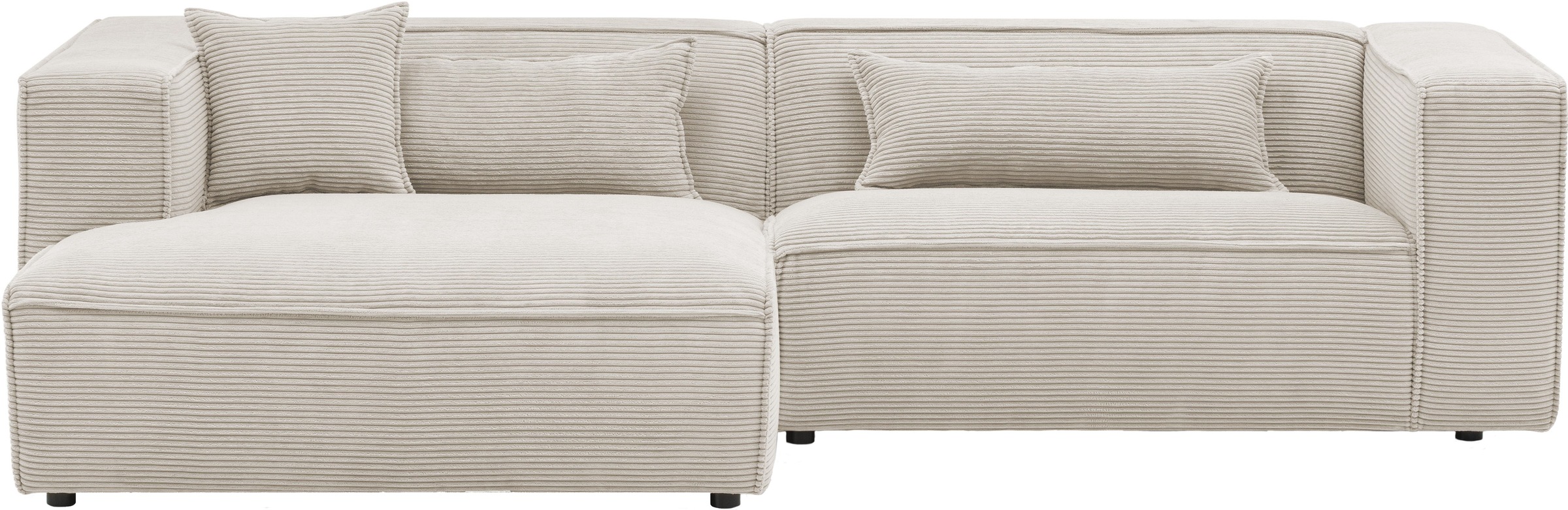 LeGer Home by Lena Gercke Ecksofa »PIARA mit Kedernaht, Cord, Leinenoptik o günstig online kaufen