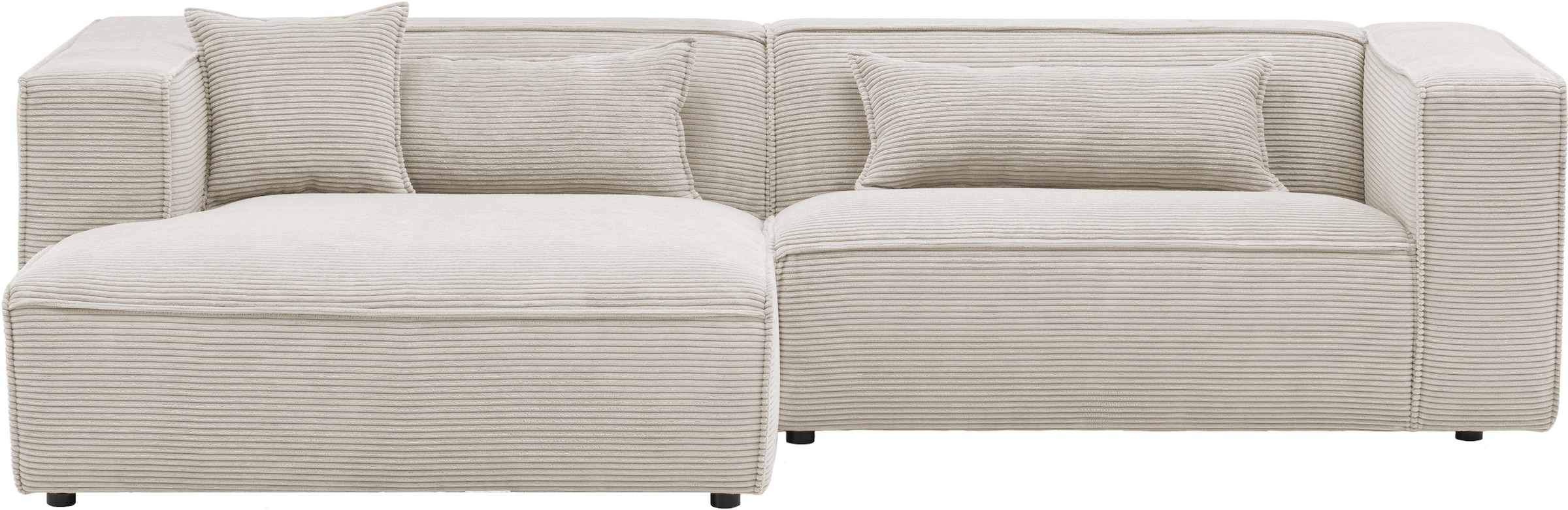 LeGer Home by Lena Gercke Ecksofa »PIARA mit Kedernaht in Cord oder Leineno günstig online kaufen