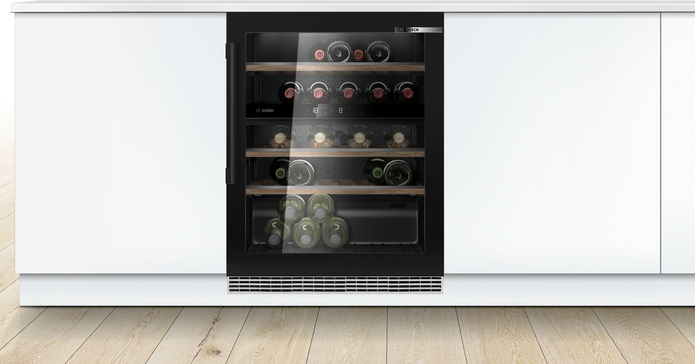BOSCH Weinkühlschrank »KUW21AHG0«, für 44 Standardflaschen á 075l online  bei | Weinkühlschränke