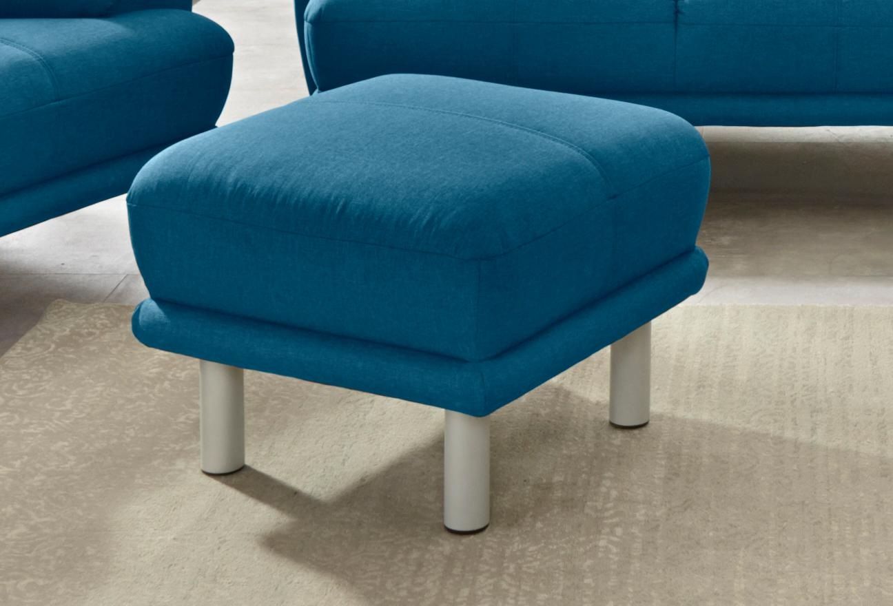 TRENDMANUFAKTUR Hocker »Cecilia II, modern und elegant, B/T 66/66cm« günstig online kaufen