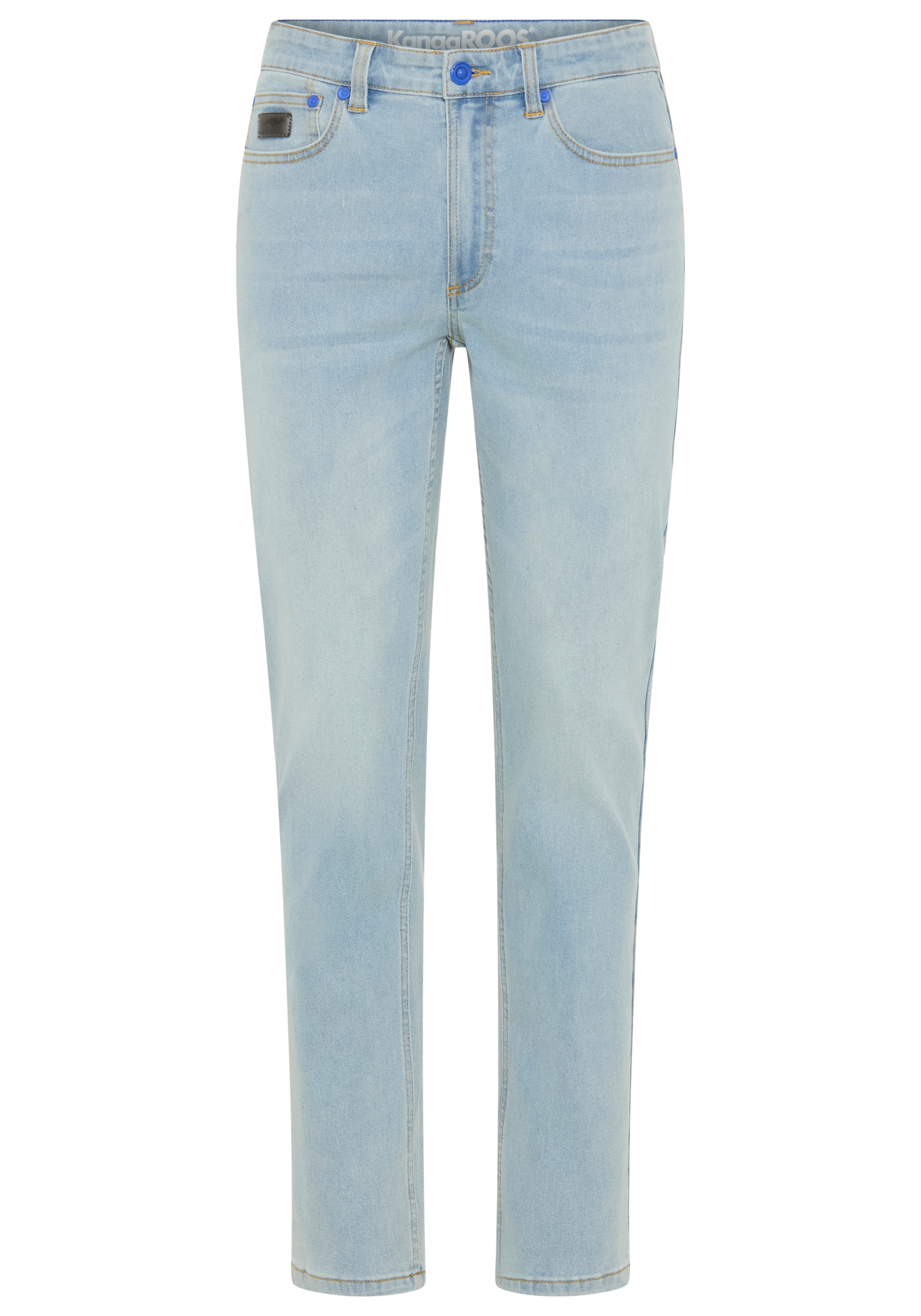 KangaROOS Jogg Pants Straight-Fit, normale Leibhöhe, mit Knopf-Applikation