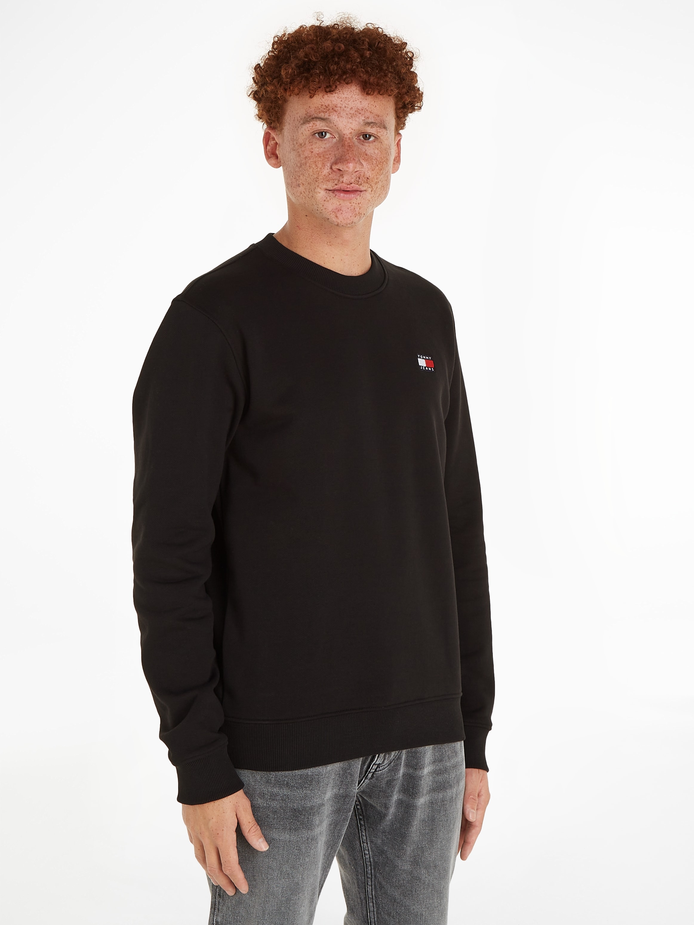 Tommy Jeans Sweatshirt »TJM REG CREW EXT«, Rundhalsausschnitt kaufen online BADGE mit
