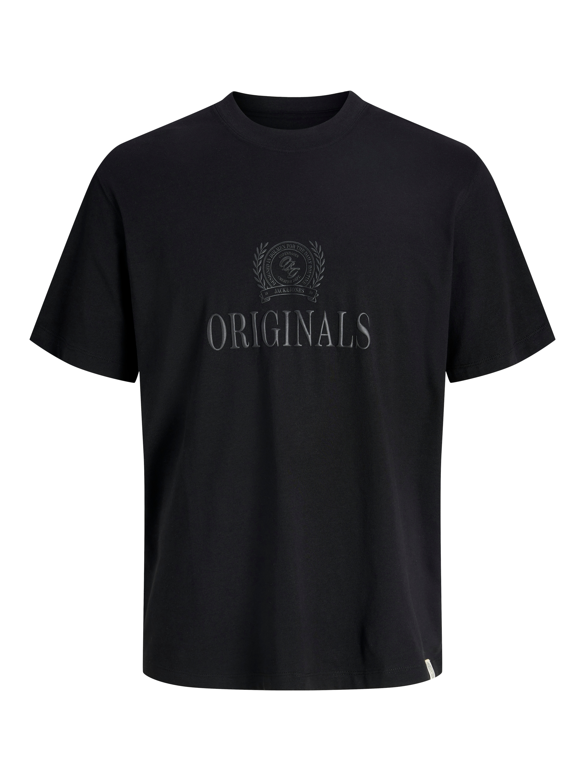 Jack & Jones Rundhalsshirt »JORFREDERIKSBERG MONOGRAM TEE SS CN SN« Baumwolle, relaxed fit